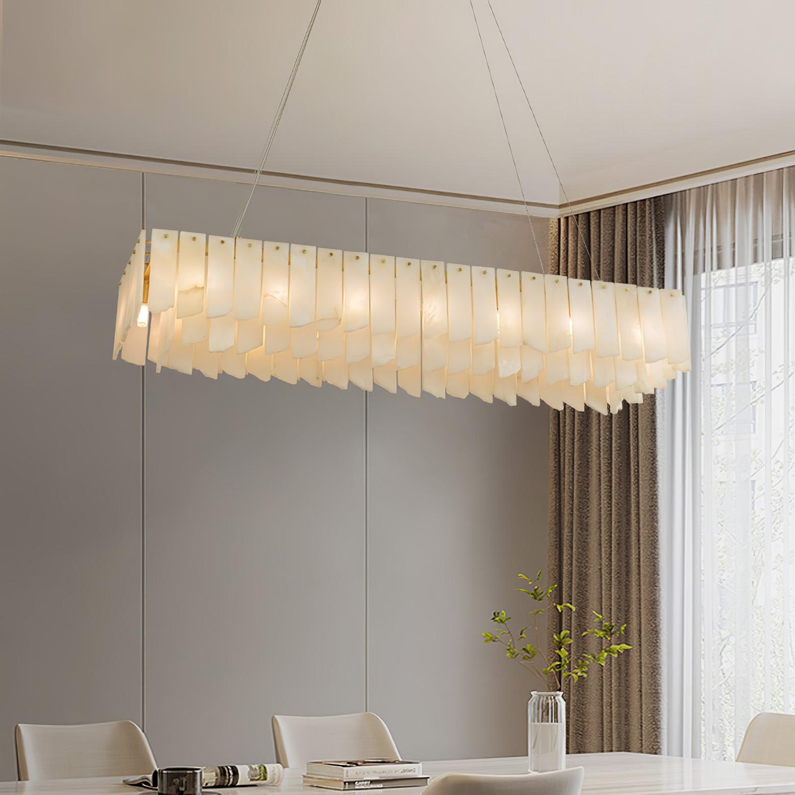 Alabaster Cascade Tiered Chandelier - Cueteks