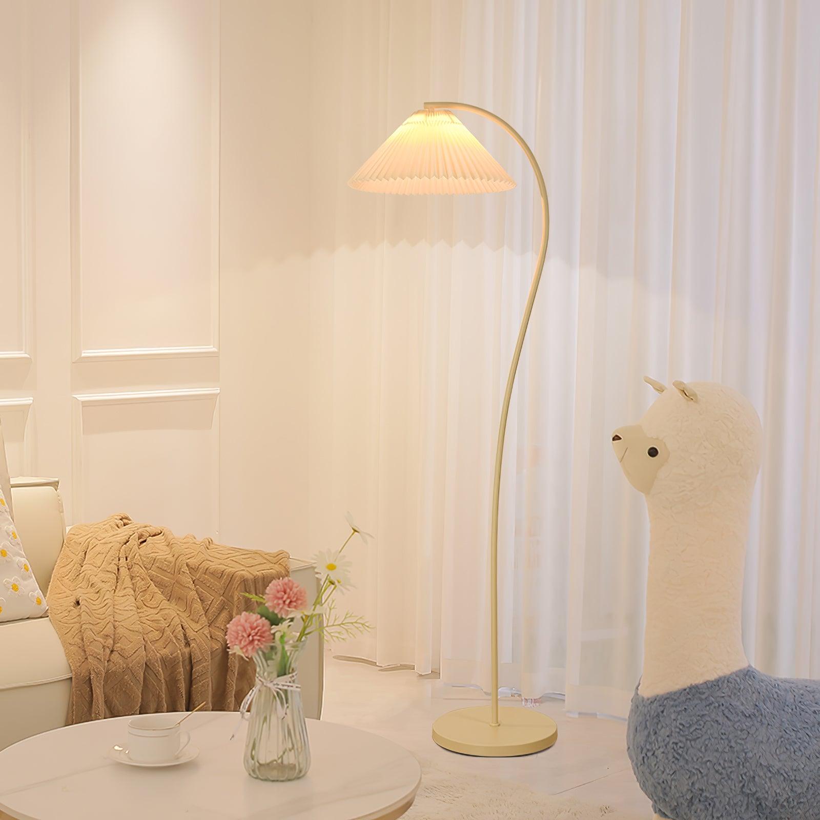 Crescini Pleated Floor Lamp - Cueteks