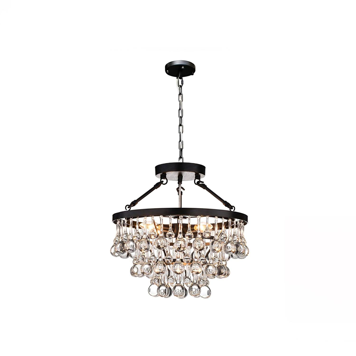 Unique Tiered Crystal Chandelier - Cueteks