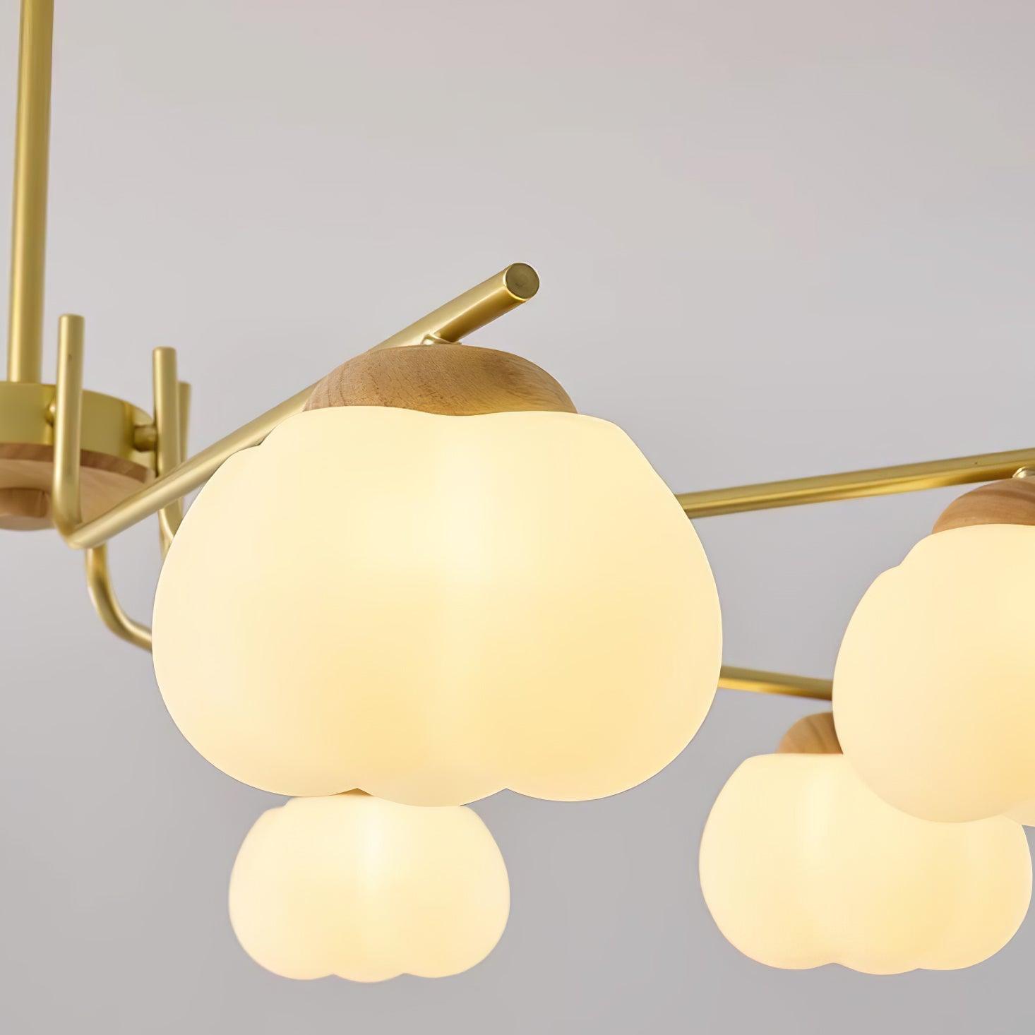 Plastic Cotton Balls Chandelier - Cueteks
