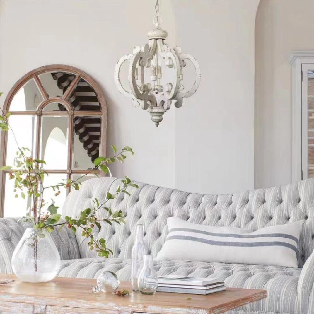 Antique White Style Chandelier - Cueteks