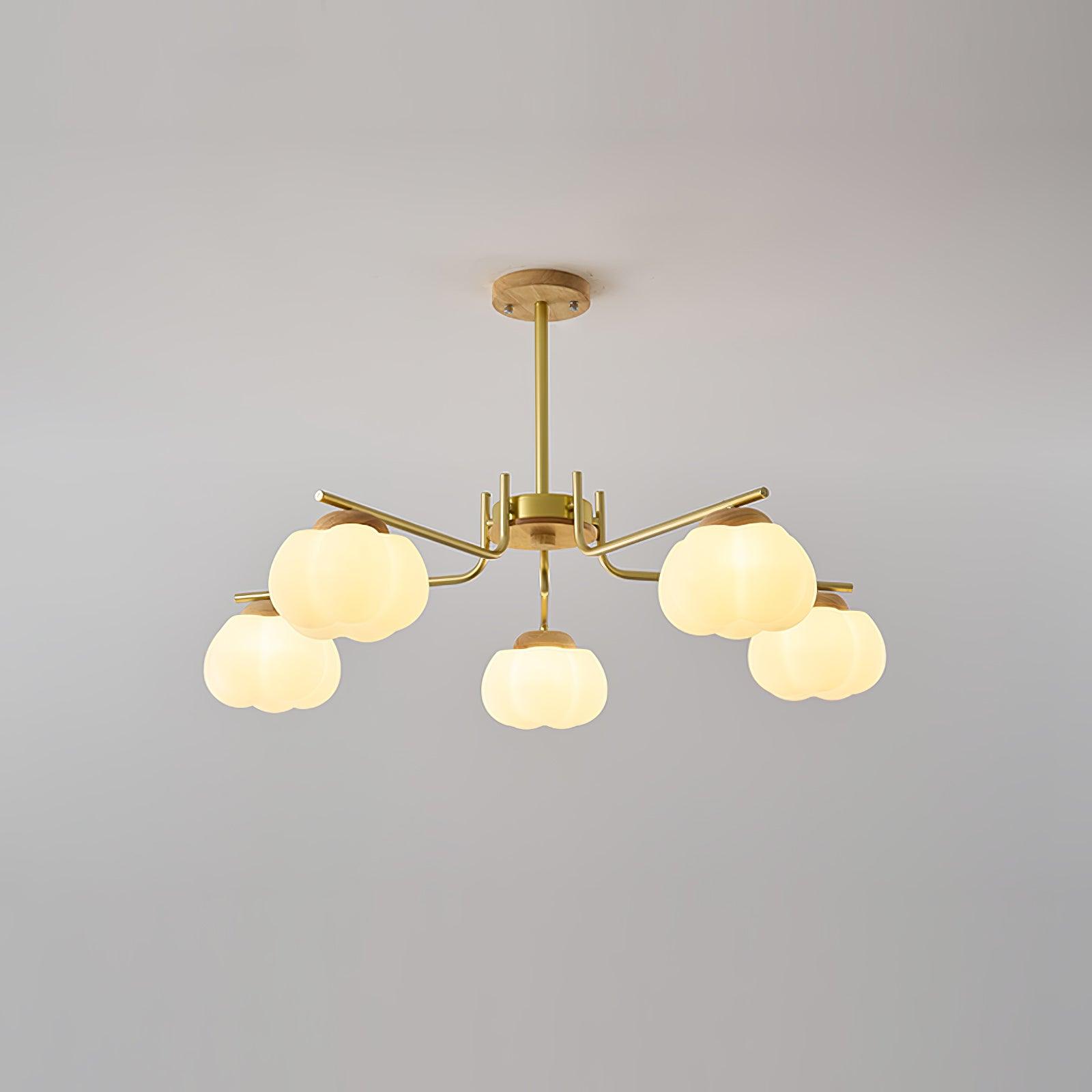Plastic Cotton Balls Chandelier - Cueteks