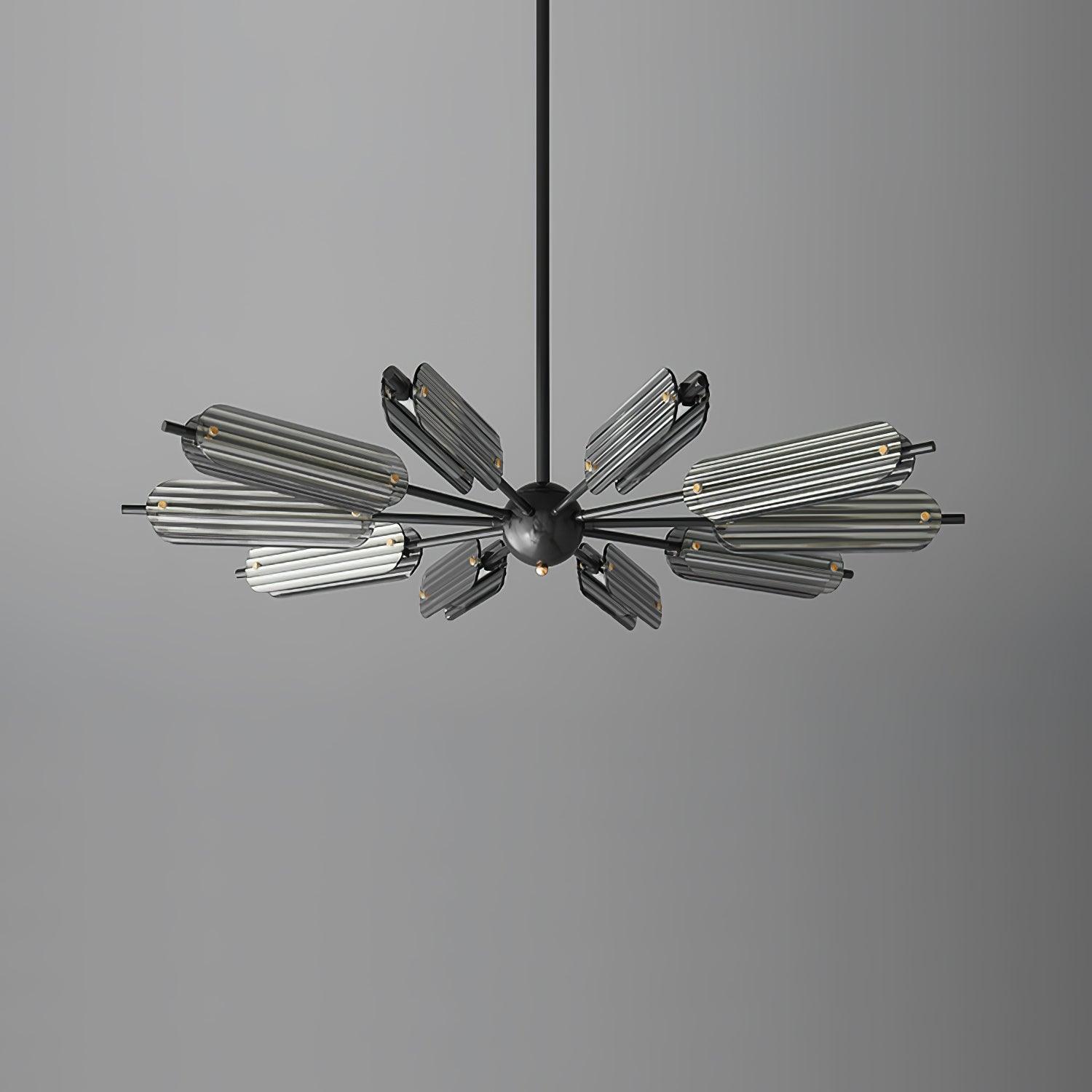 Sputnik Brass Chandelier - Cueteks