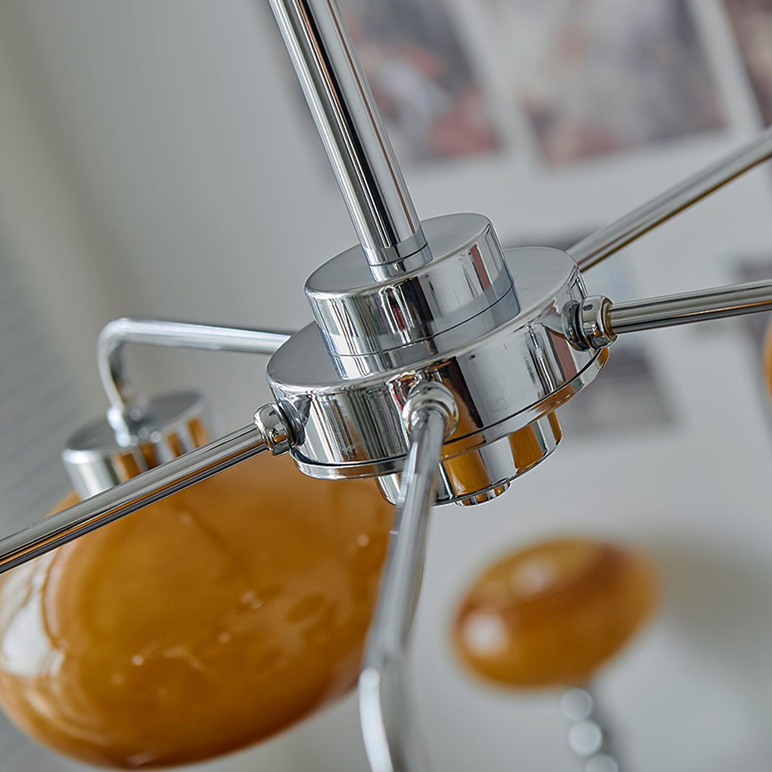 Oval Persimmon Chandelier - Cueteks
