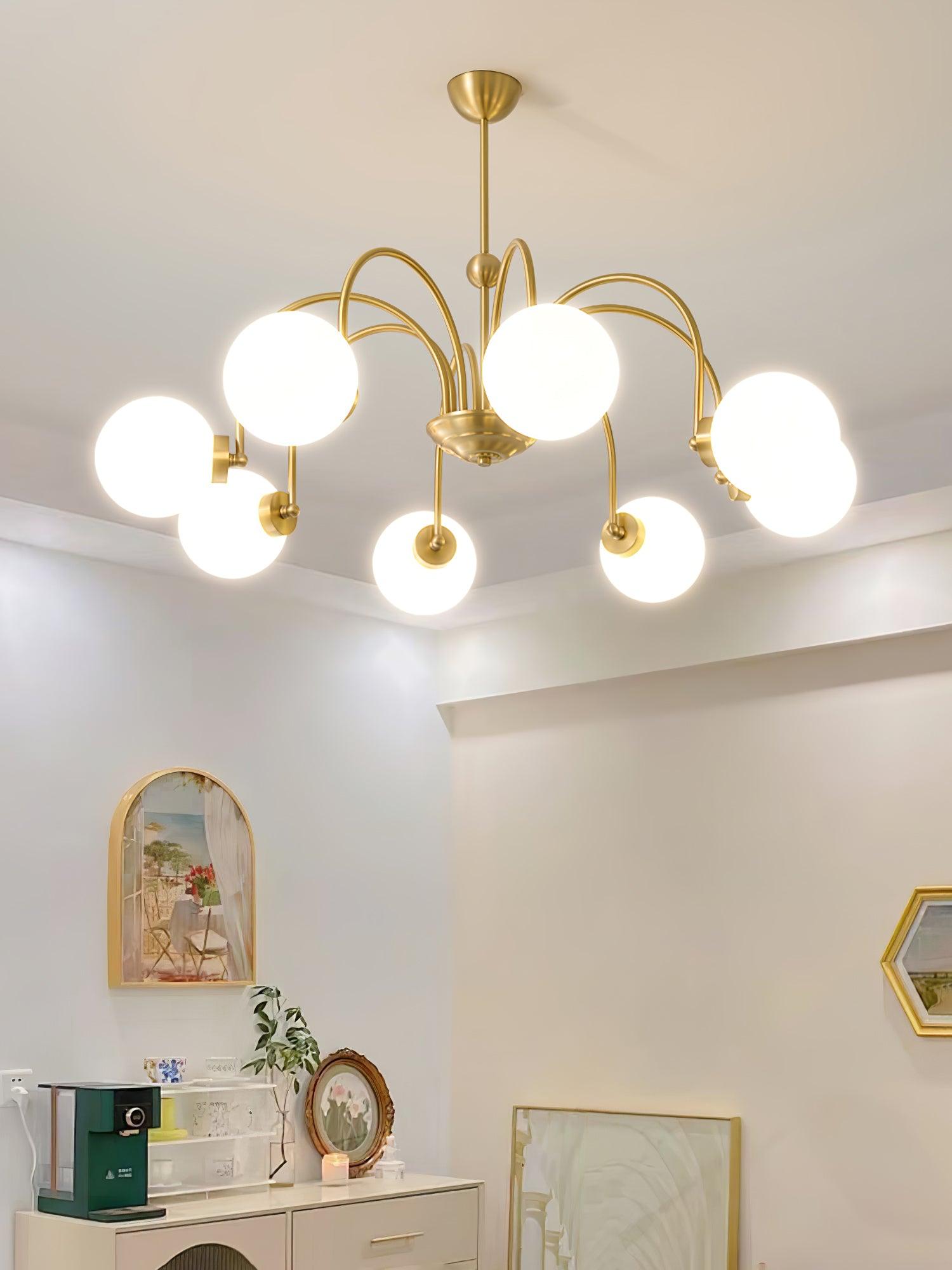 Yisu Brass Chandelier - Cueteks