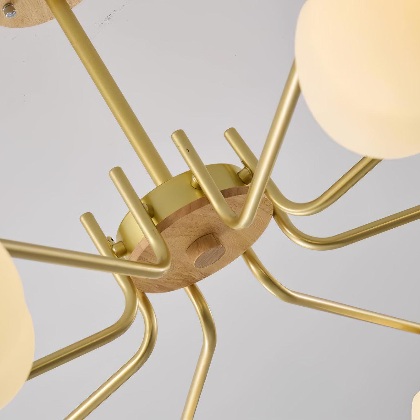 Plastic Cotton Balls Chandelier - Cueteks