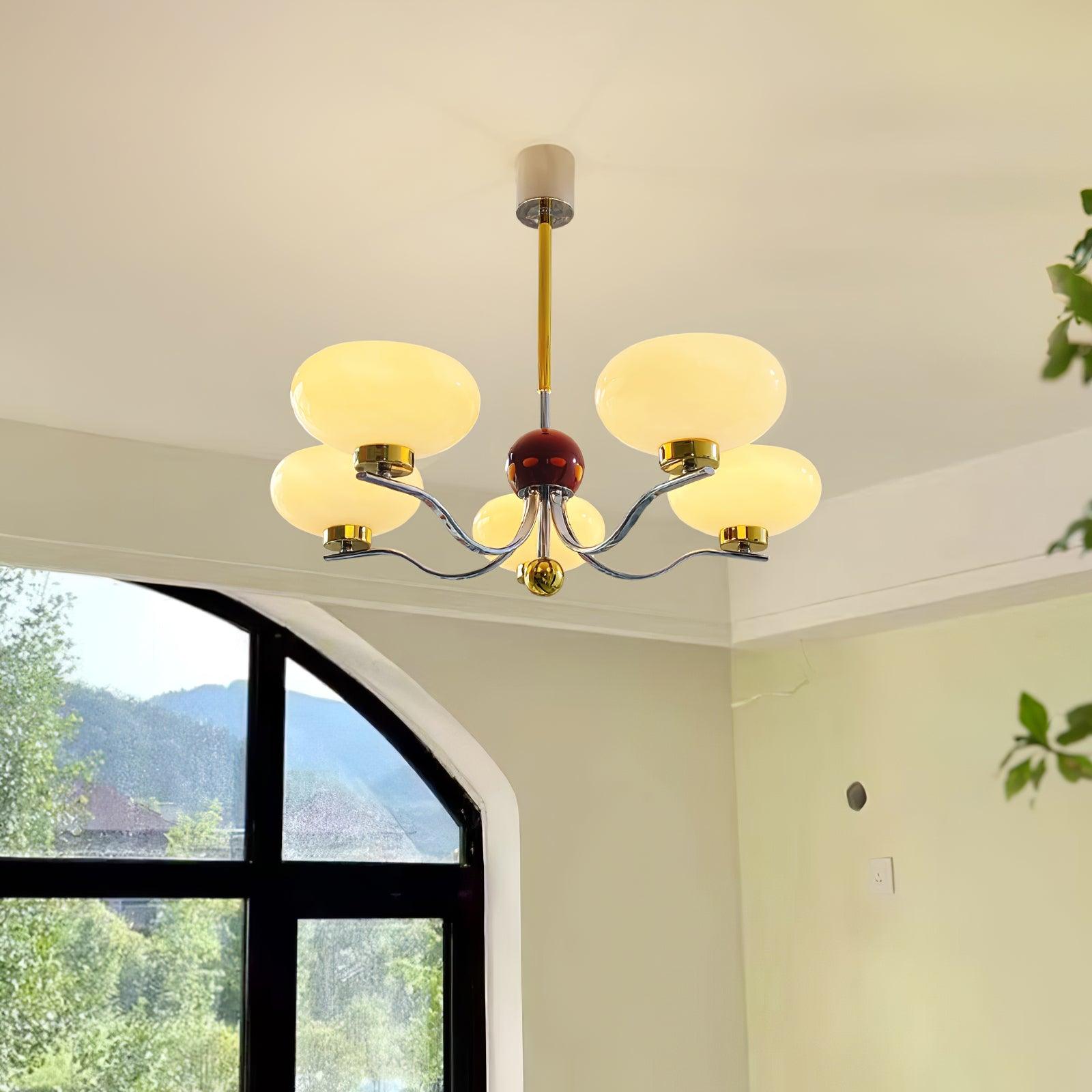 Medieval Glass Bowl Chandelier - Cueteks