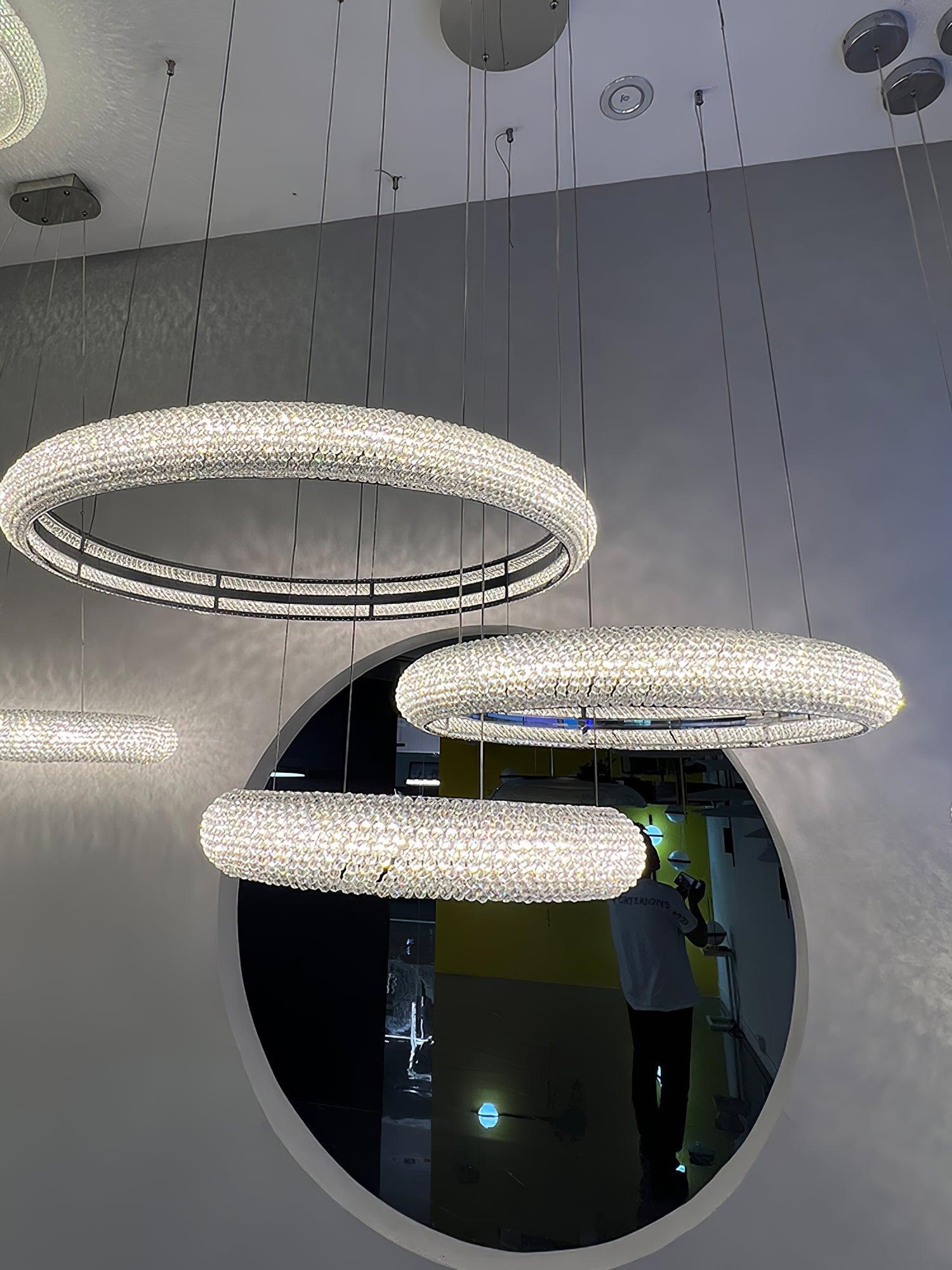 Asscher Ring Chandelier - Cueteks