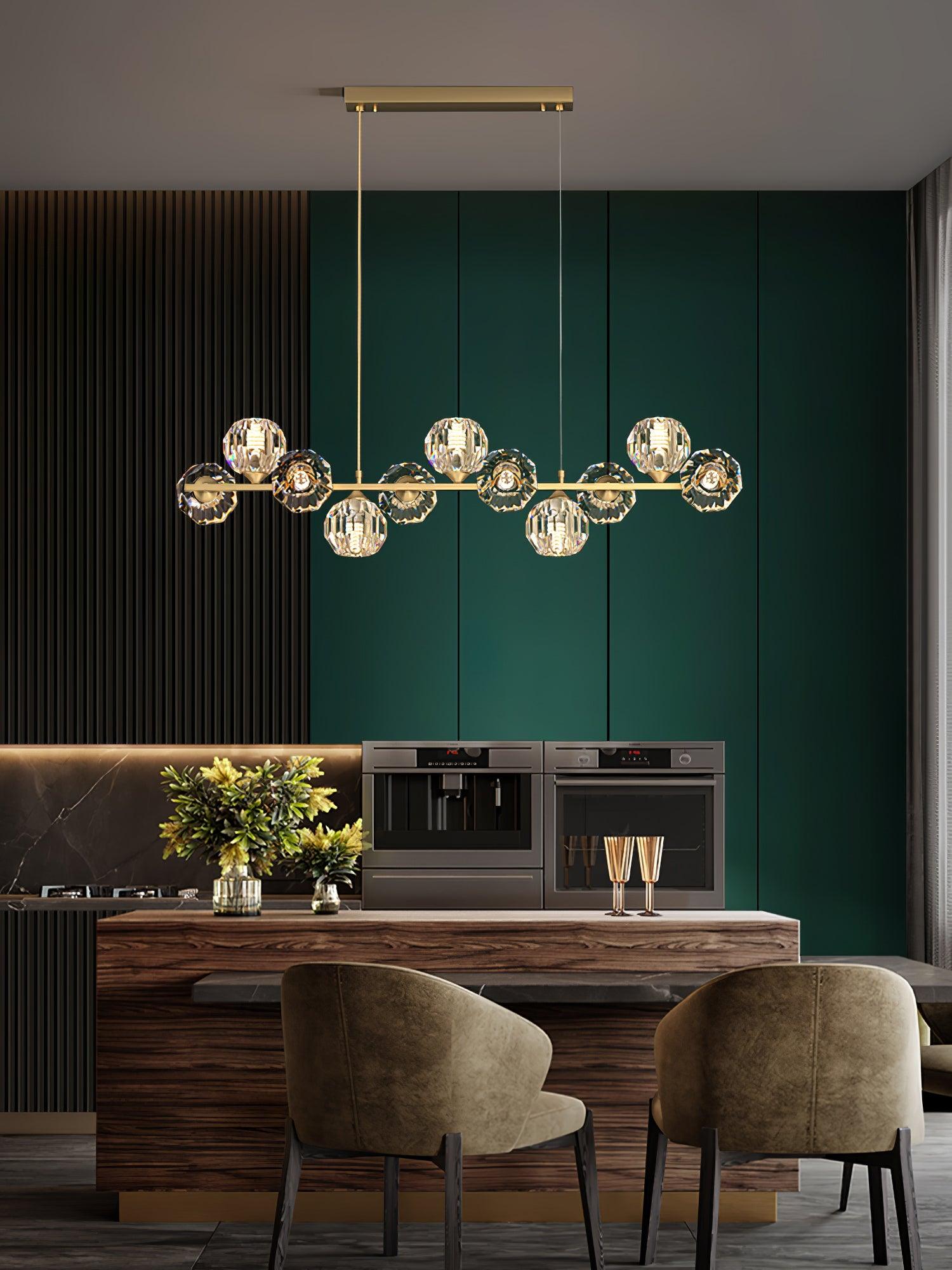 Crystal Glass Ball Chandelier - Cueteks
