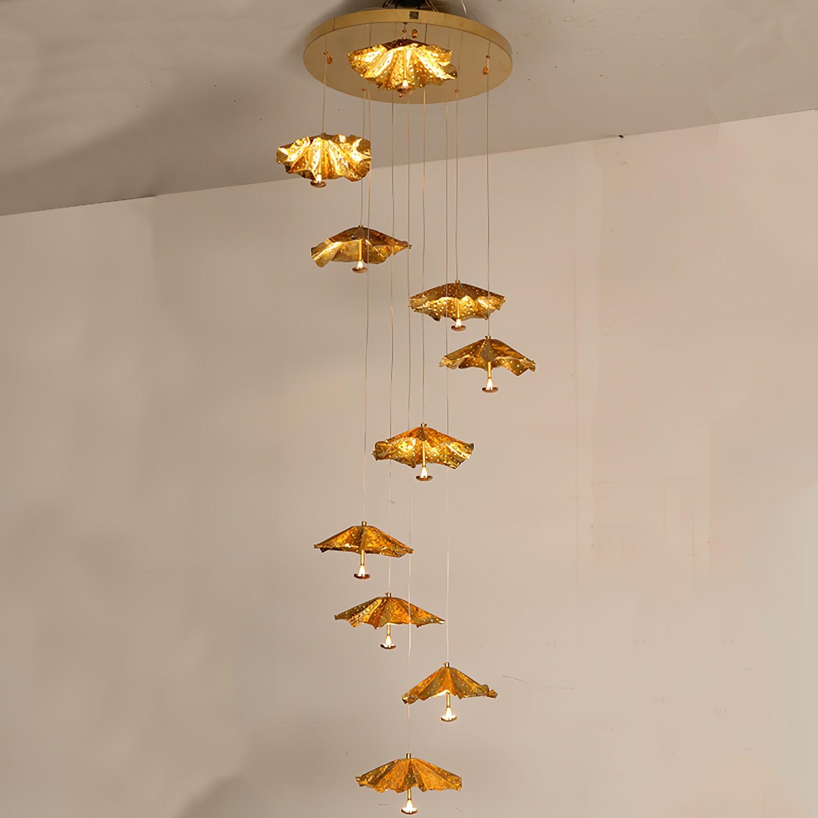 Livra Leaf Chandelier - Cueteks