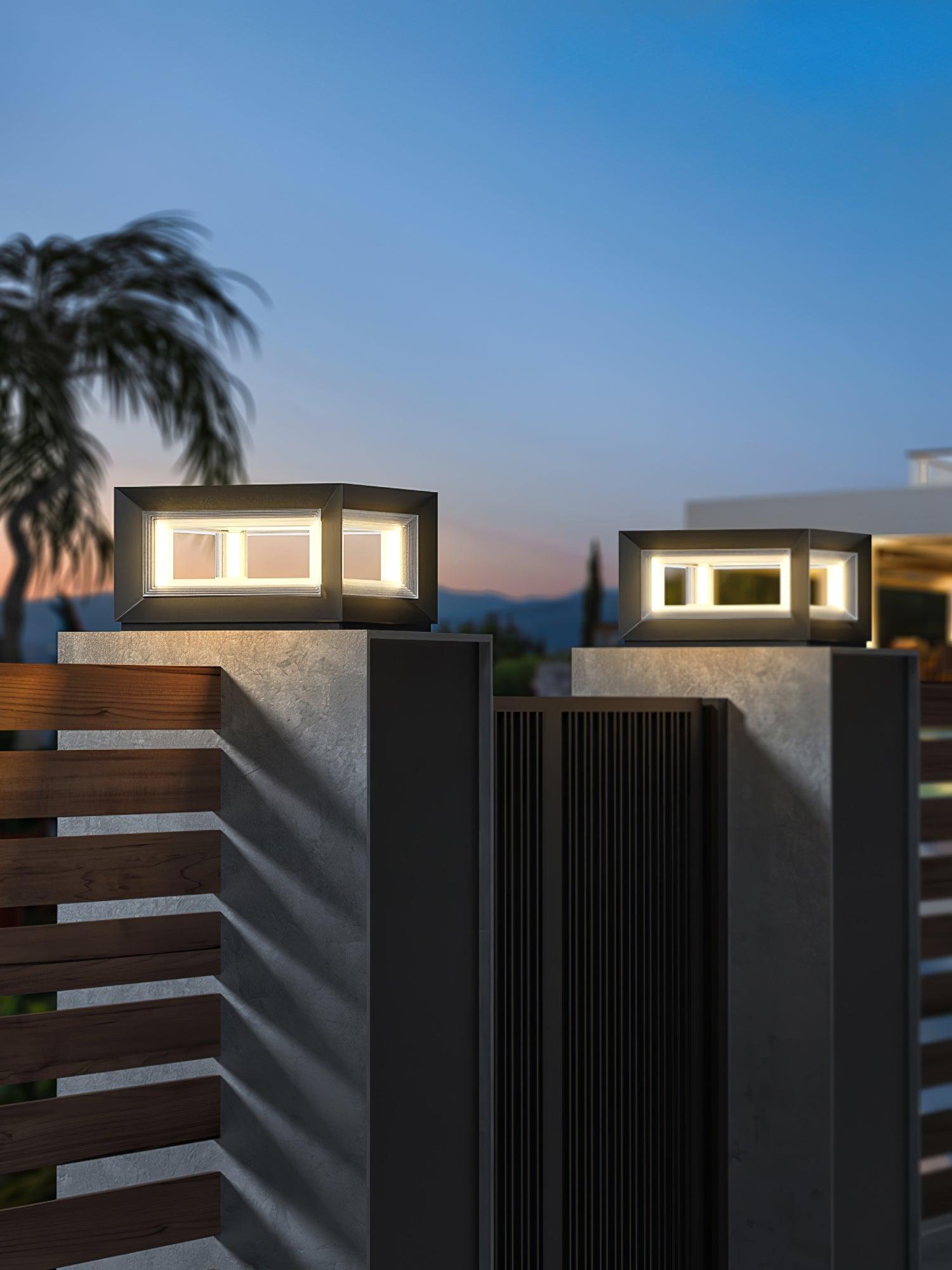 Light Cube Outdoor Post Light - Cueteks
