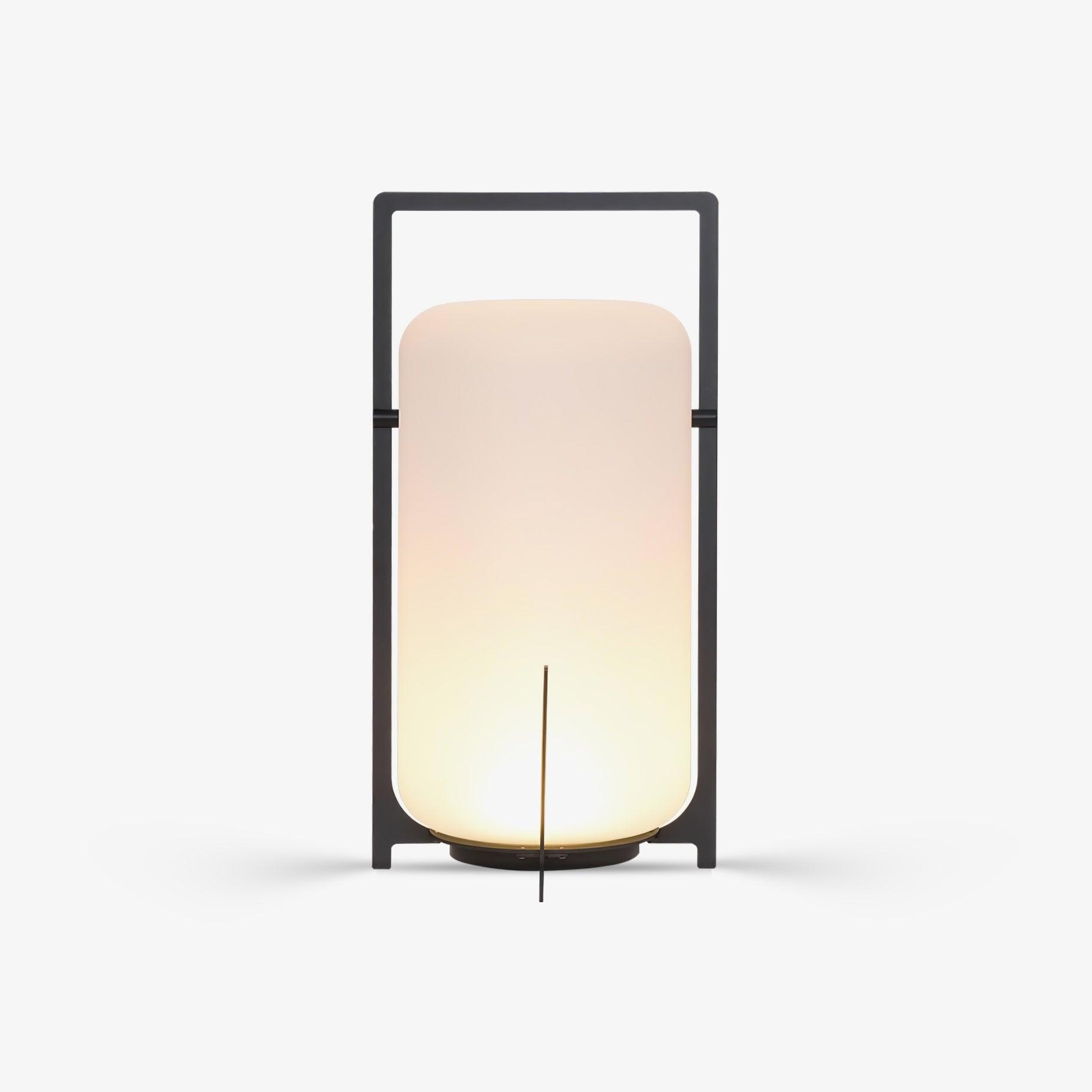 Black Twilight Lantern Table Lamp - Cueteks