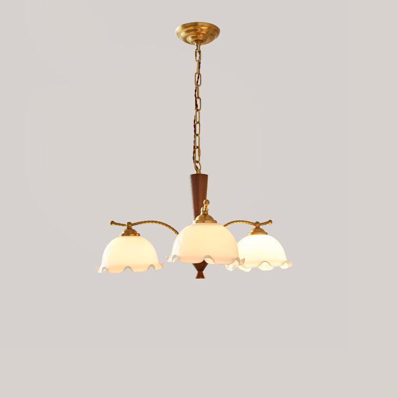 Milky Flower Chandelier - Cueteks