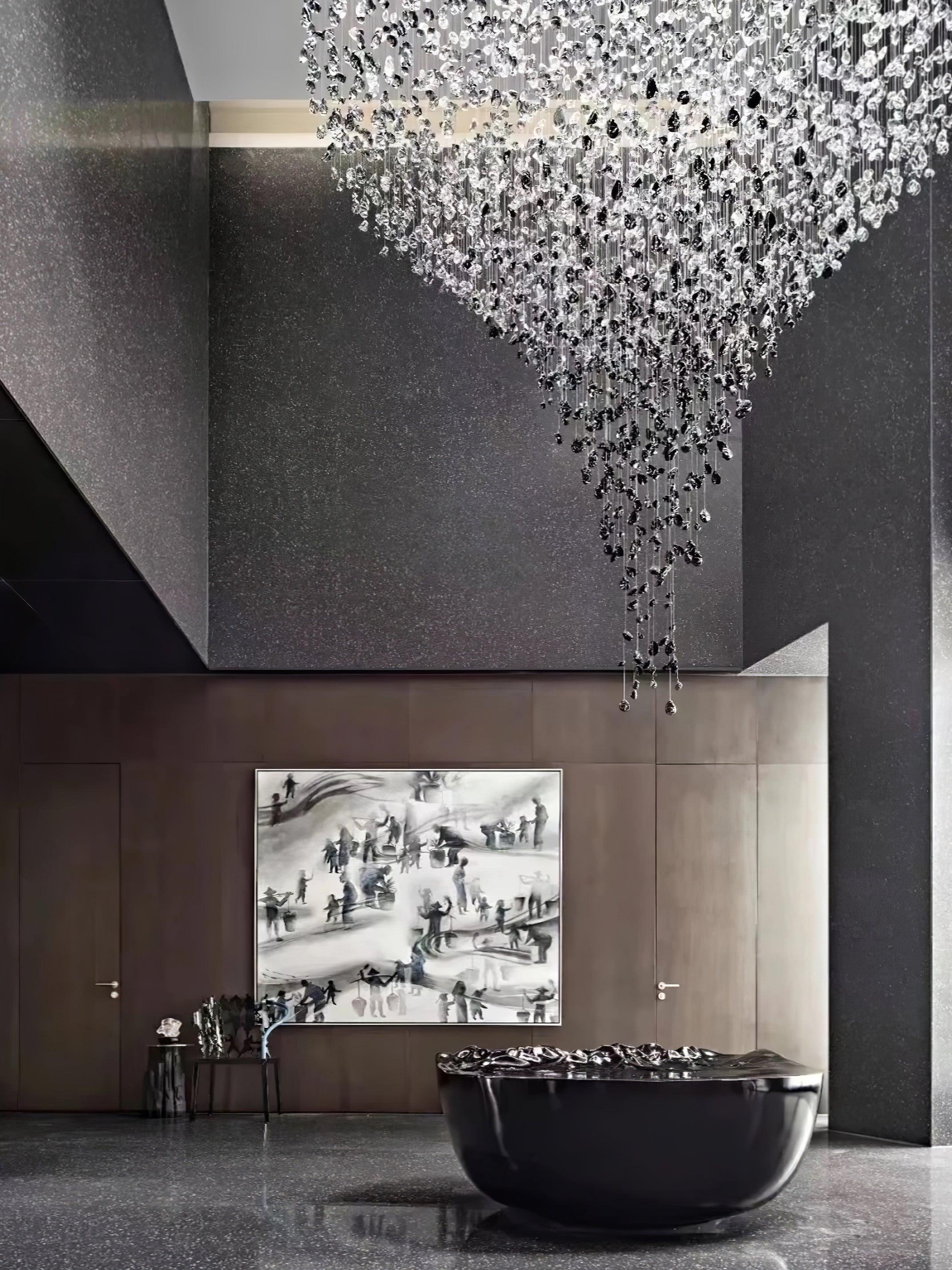 Multicolor Crystal Stone Chandelier - Cueteks