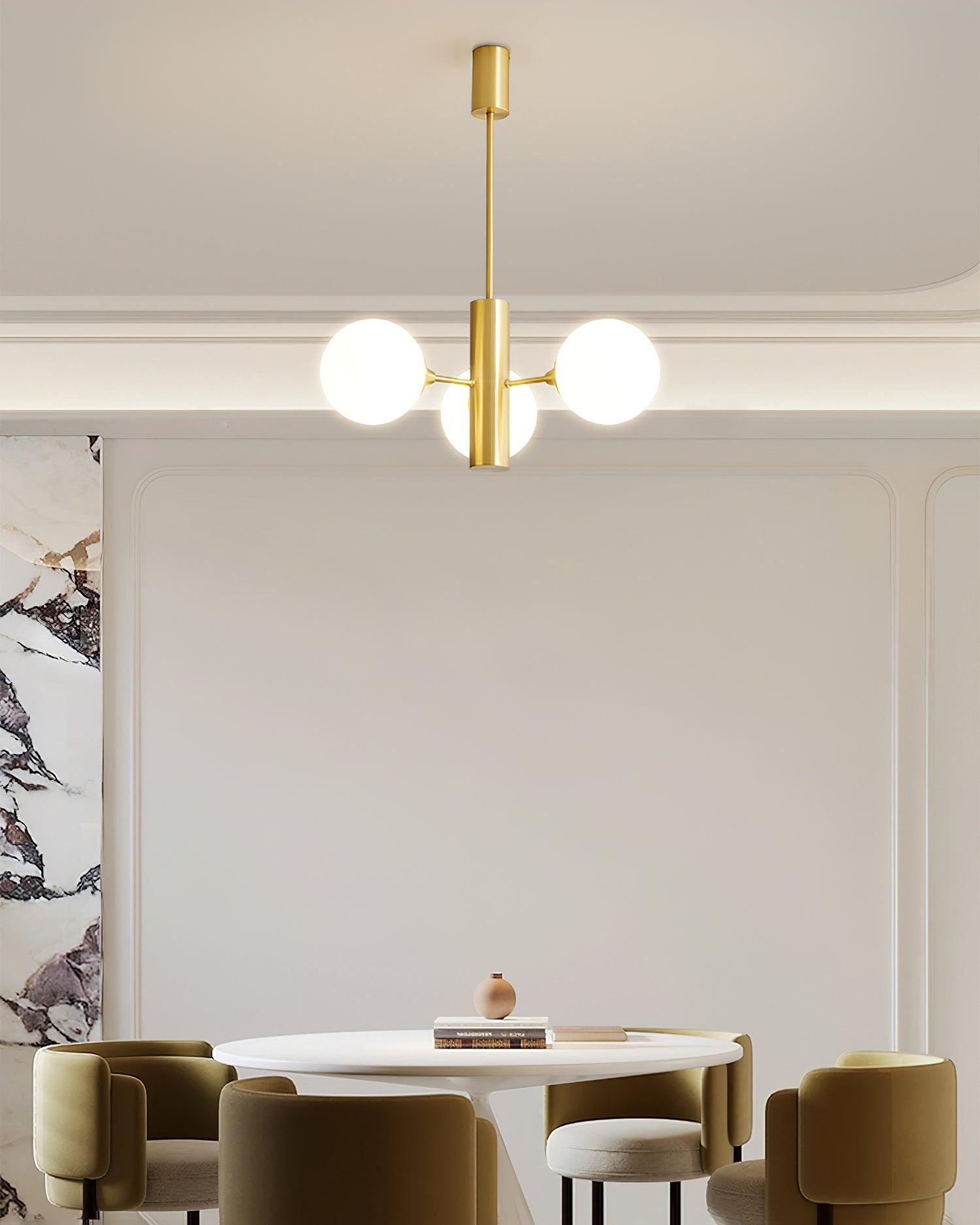Stella Brass Chandelier - Cueteks