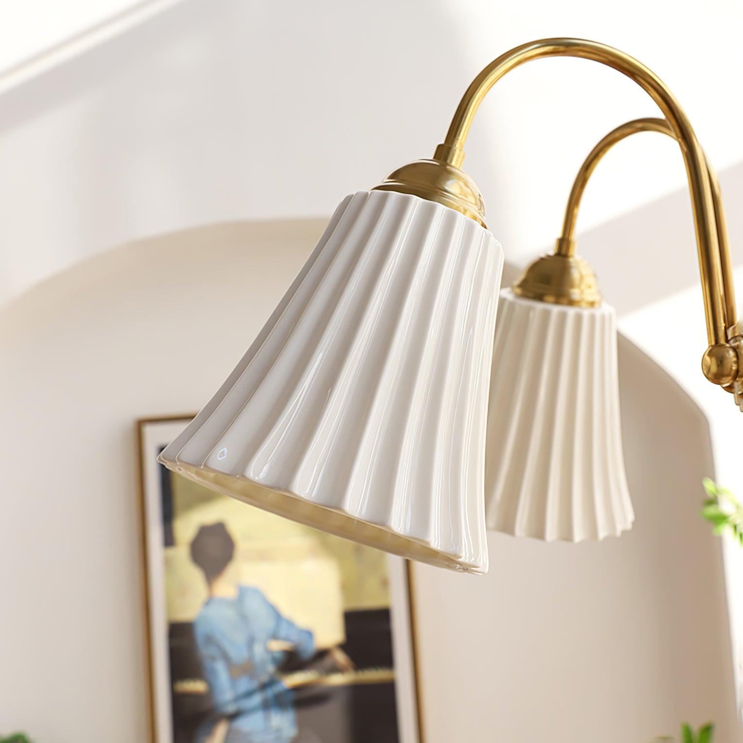 Medieval Ceramic Trumpet Chandelier - Cueteks
