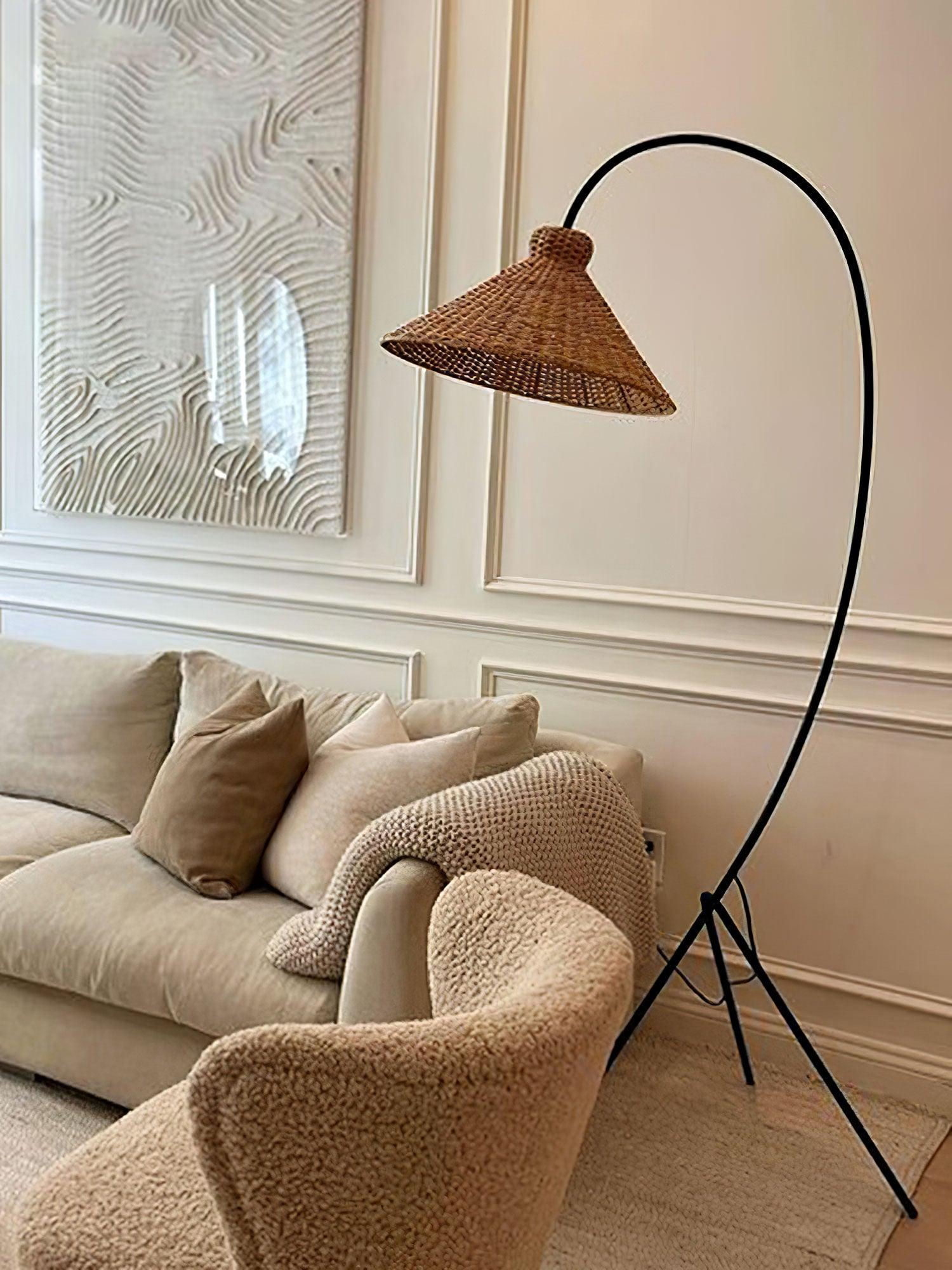 Tana Woven Floor Lamp - Cueteks