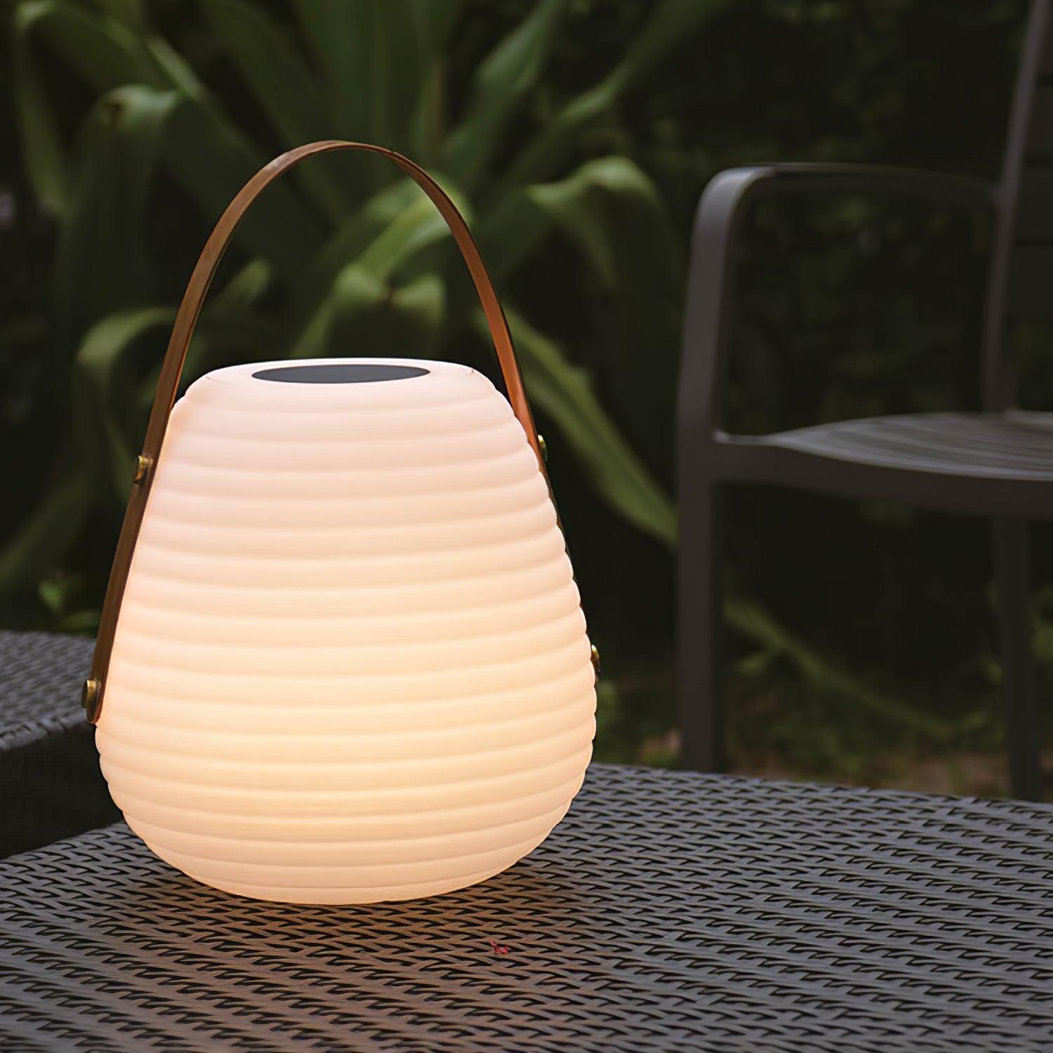 Beehive Solar Lantern Outdoor Lamp - Cueteks