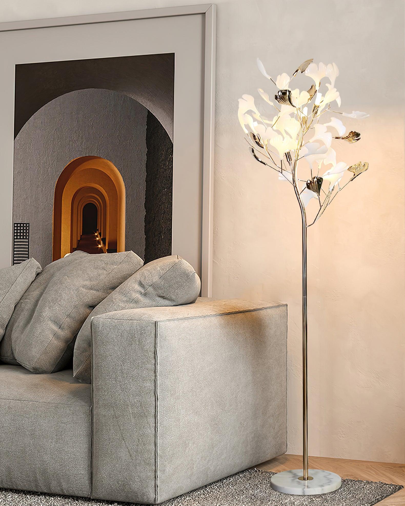 Gingko Leaf Floor Lamp - Cueteks