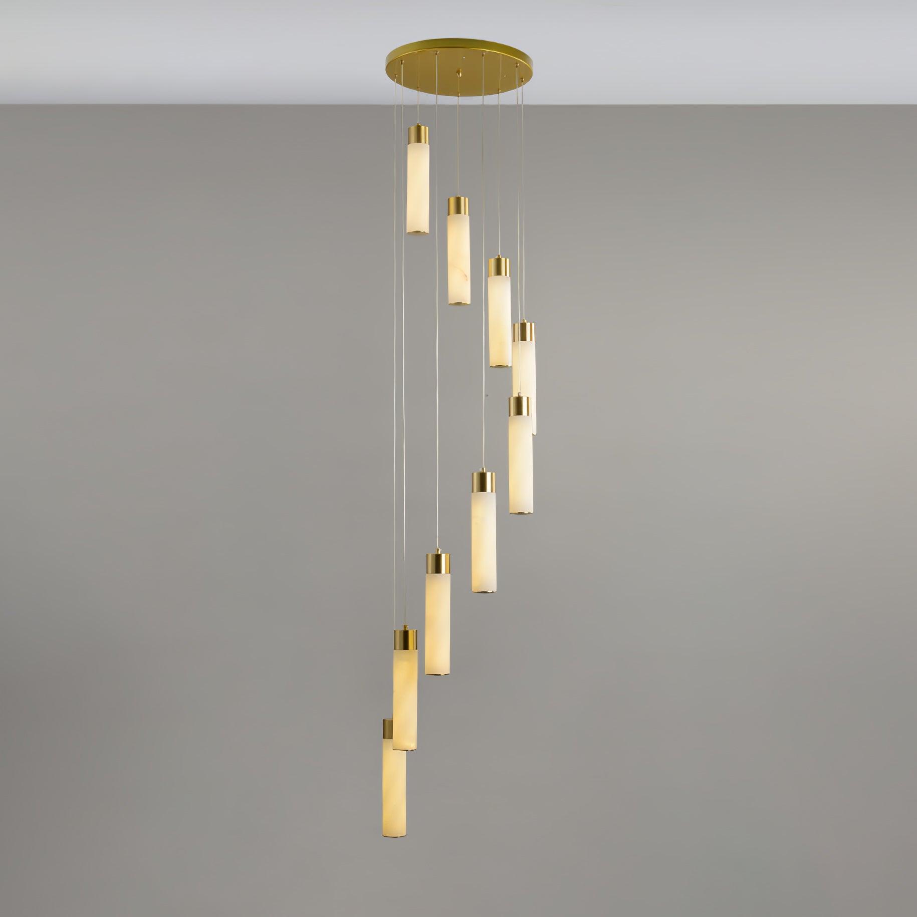 Celestial Alabaster Cascade Chandelier - Cueteks