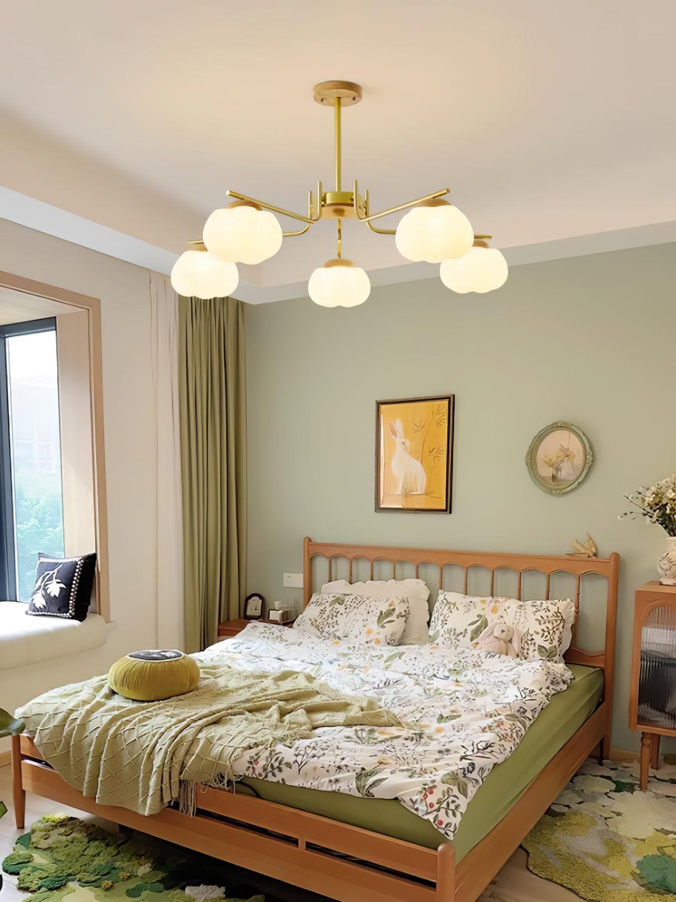 Plastic Cotton Balls Chandelier - Cueteks