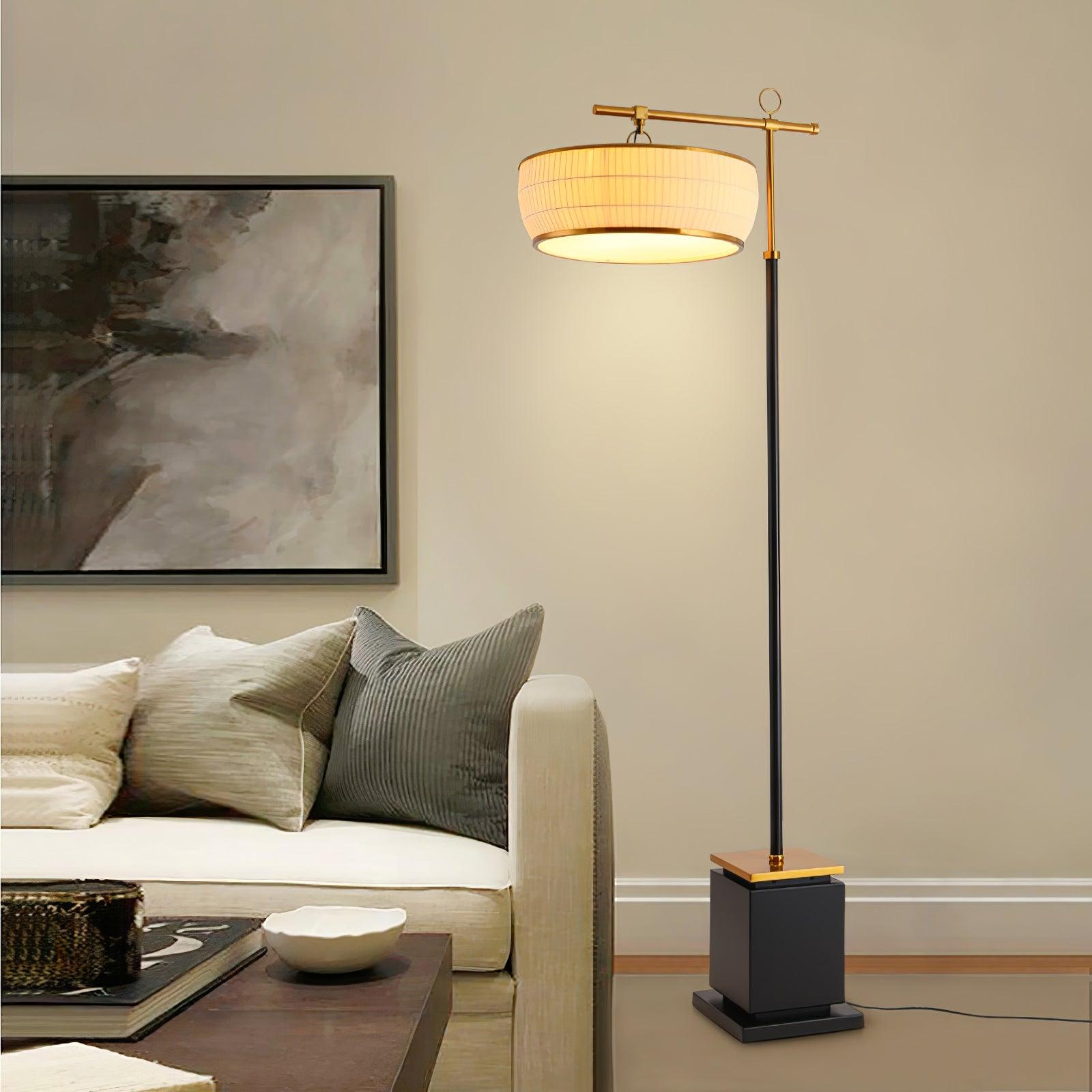 Hejun Fabric Floor Lamp - Cueteks
