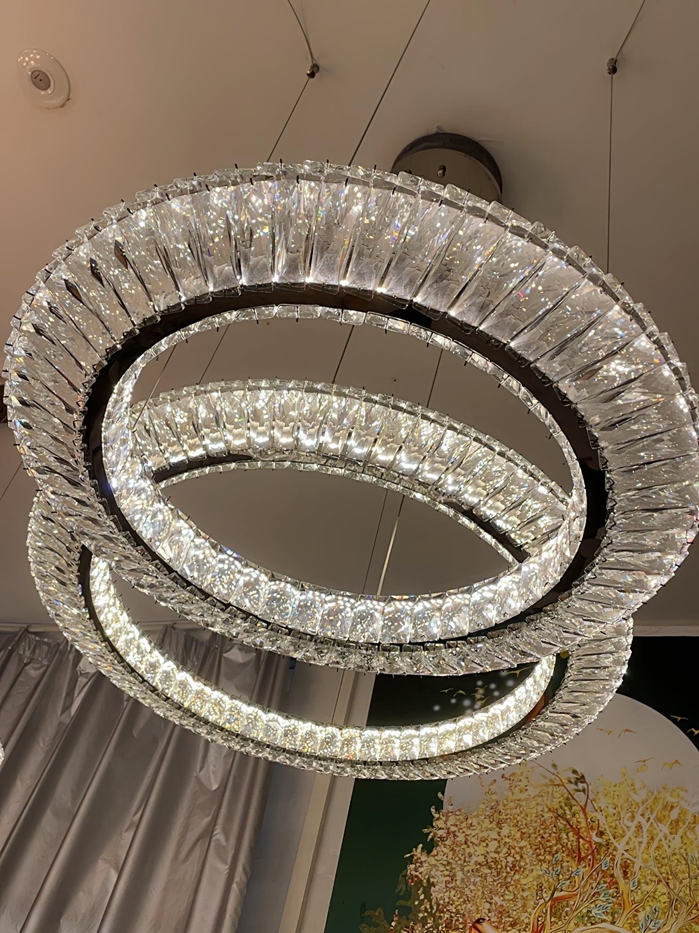 Two-ring arrangement viewed from below