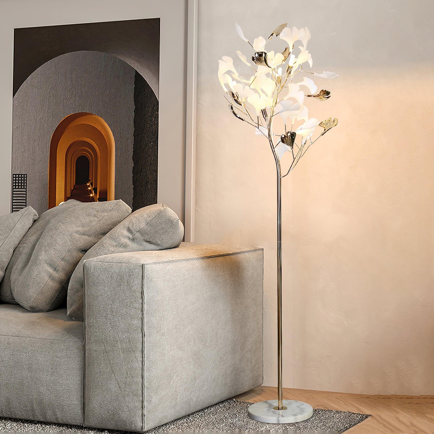 Gingko Leaf Floor Lamp - Cueteks