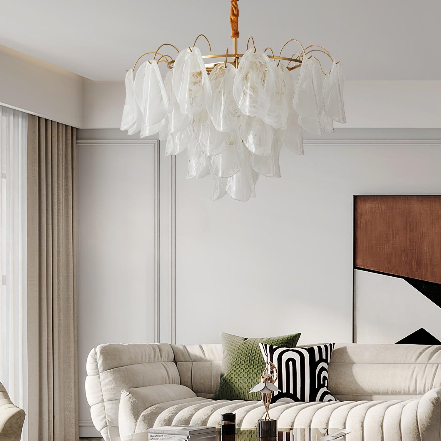 Multi Tier Cloud Glass Pendant Light - Cueteks