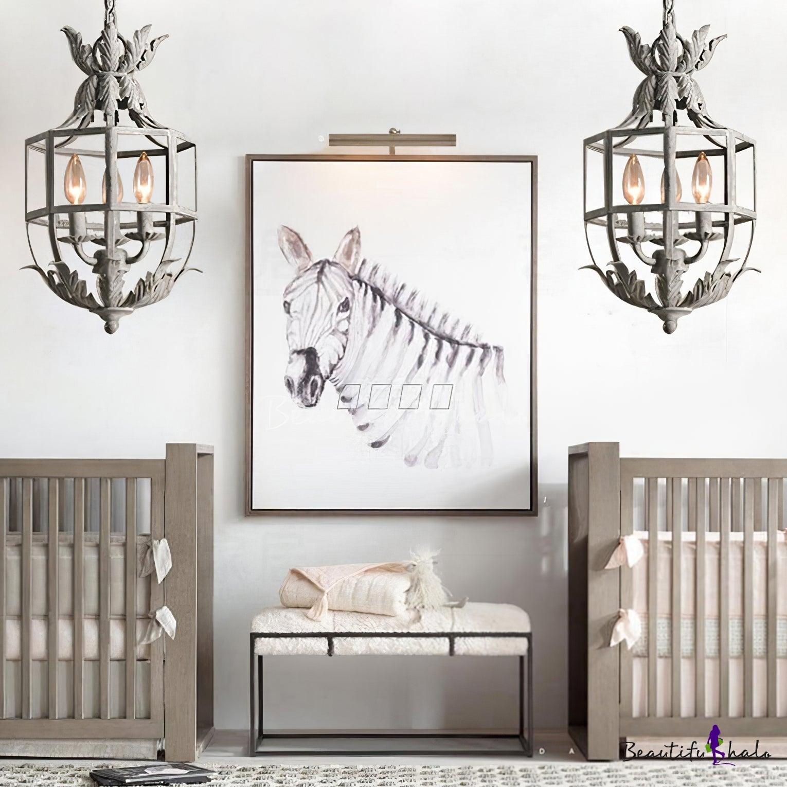 Lustre Retro Cage Chandelier - Cueteks