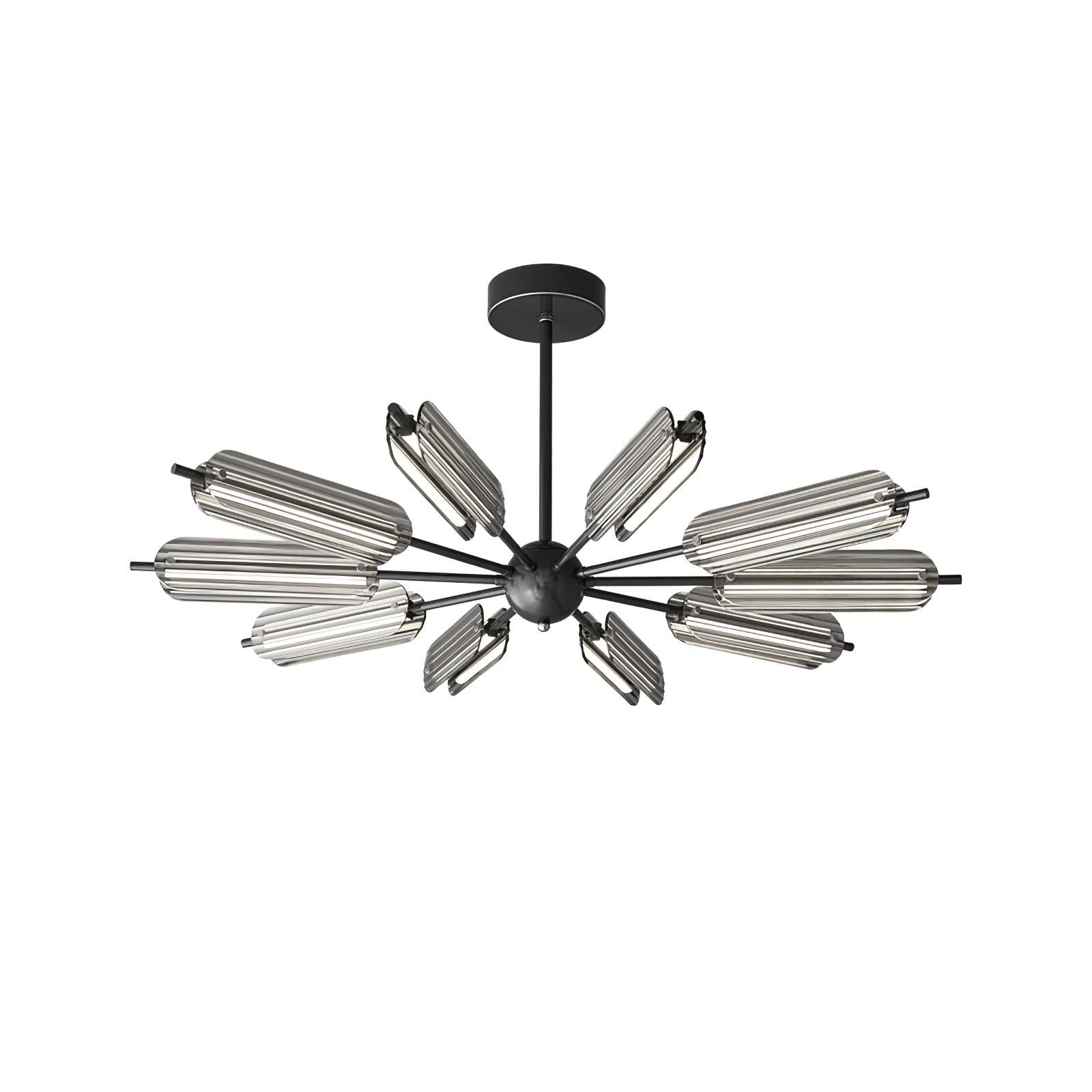 Sputnik Brass Chandelier - Cueteks