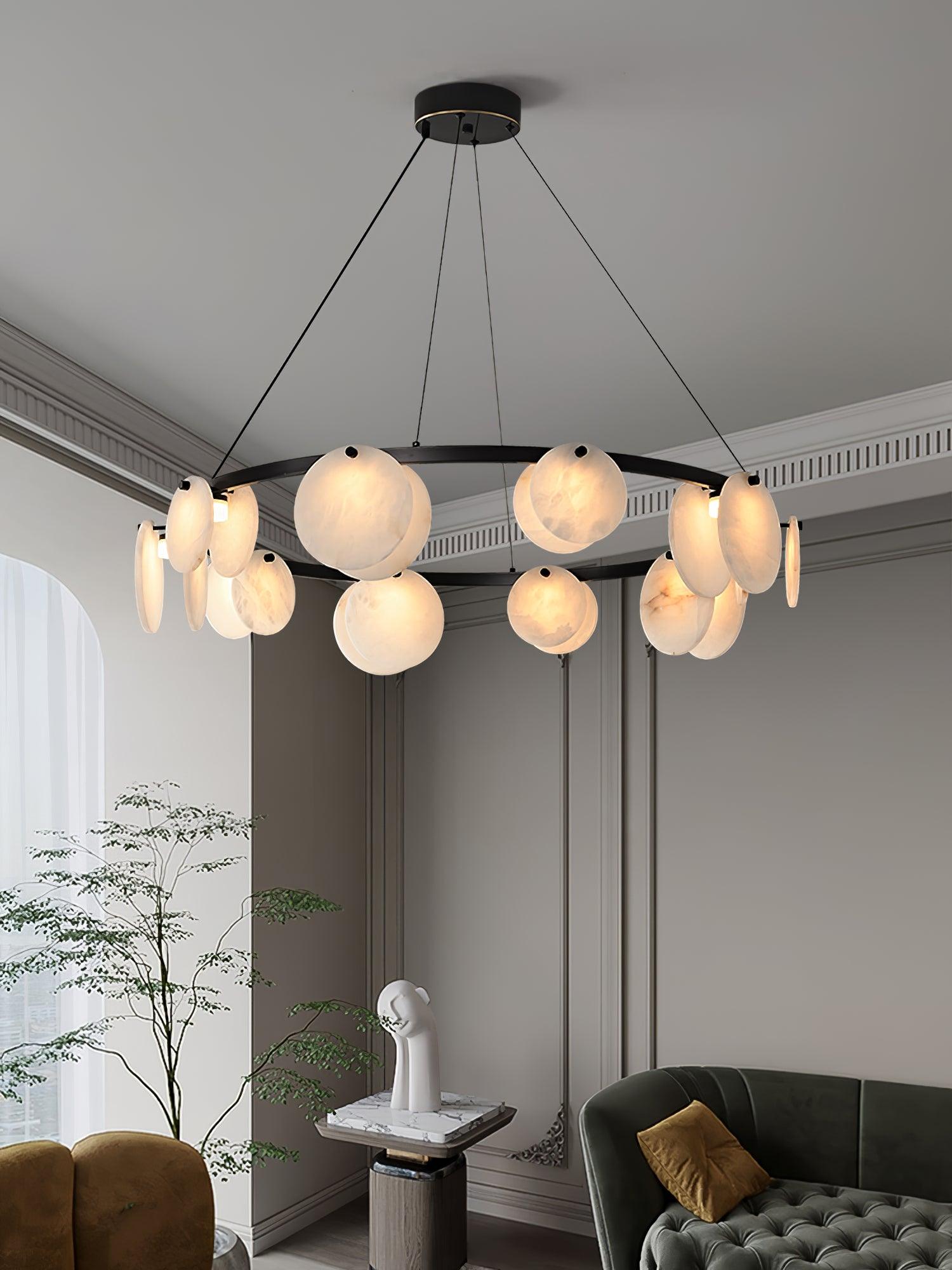 Trinidad Alabaster Chandelier - Cueteks