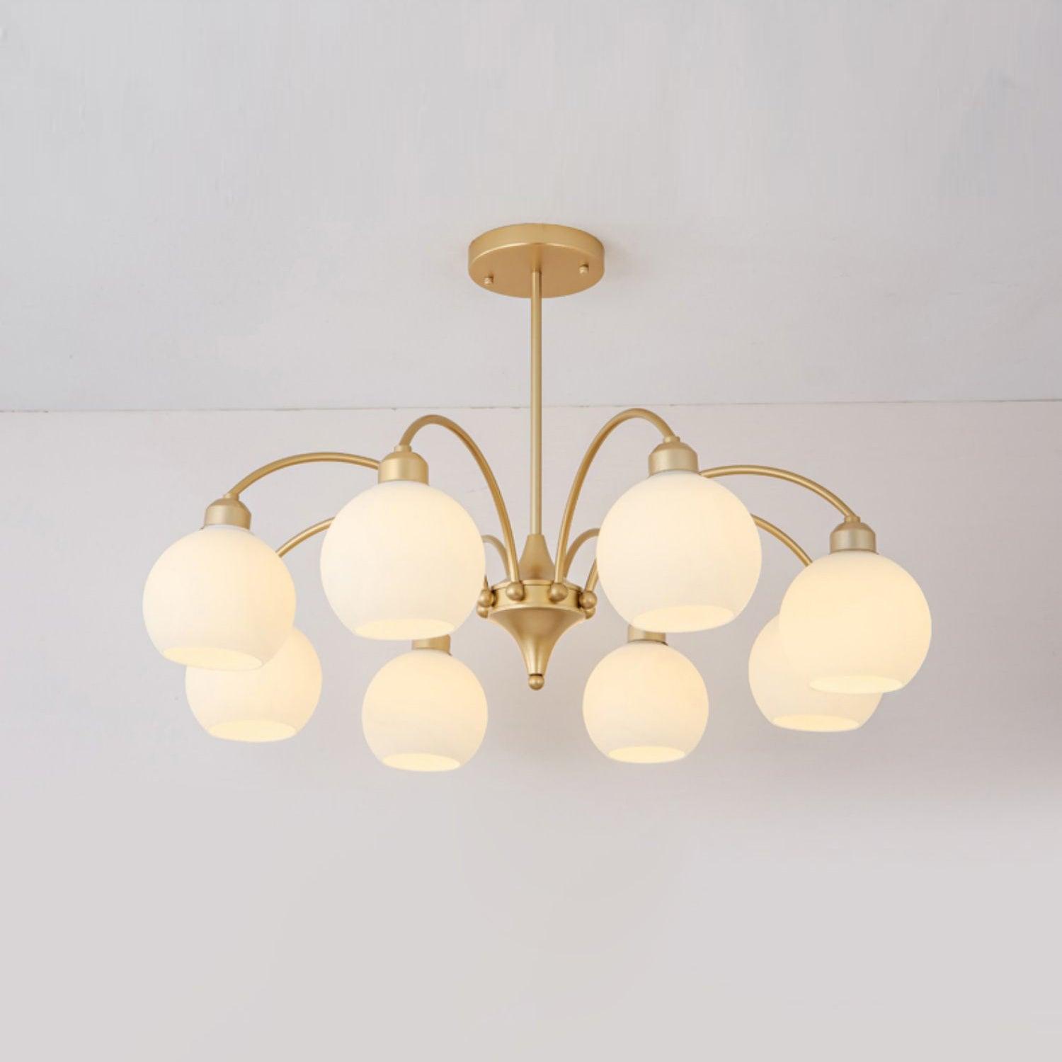 Sculptural Glass Chandelier - Cueteks