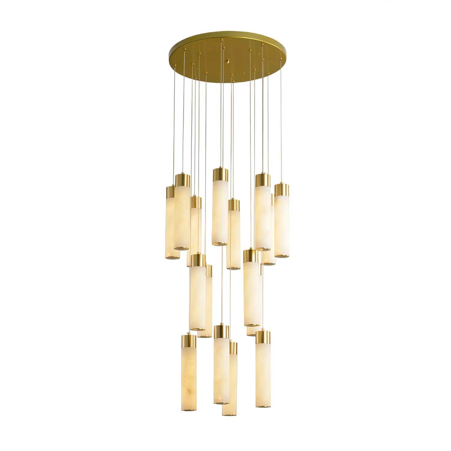 Celestial Alabaster Cascade Chandelier - Cueteks