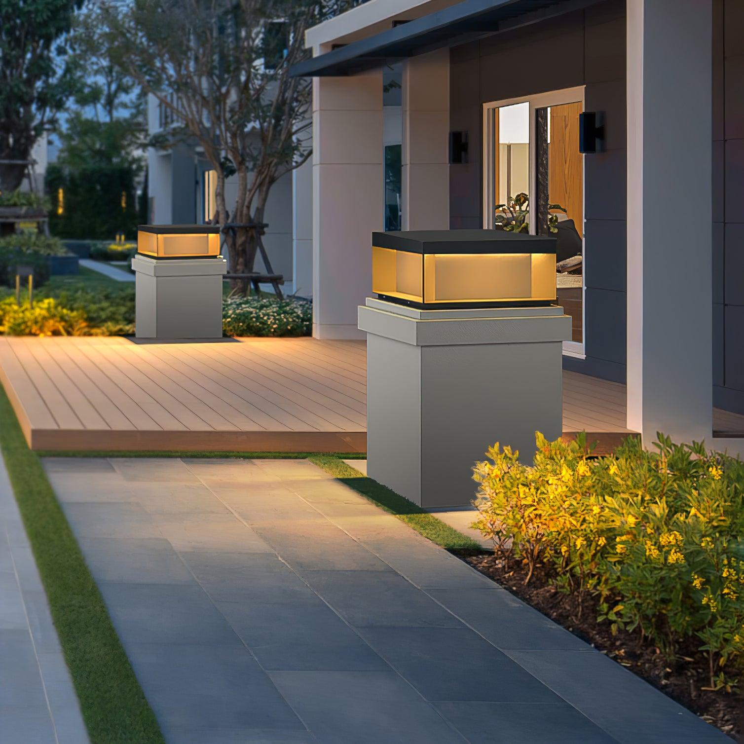 Black Box Outdoor Post Light - Cueteks