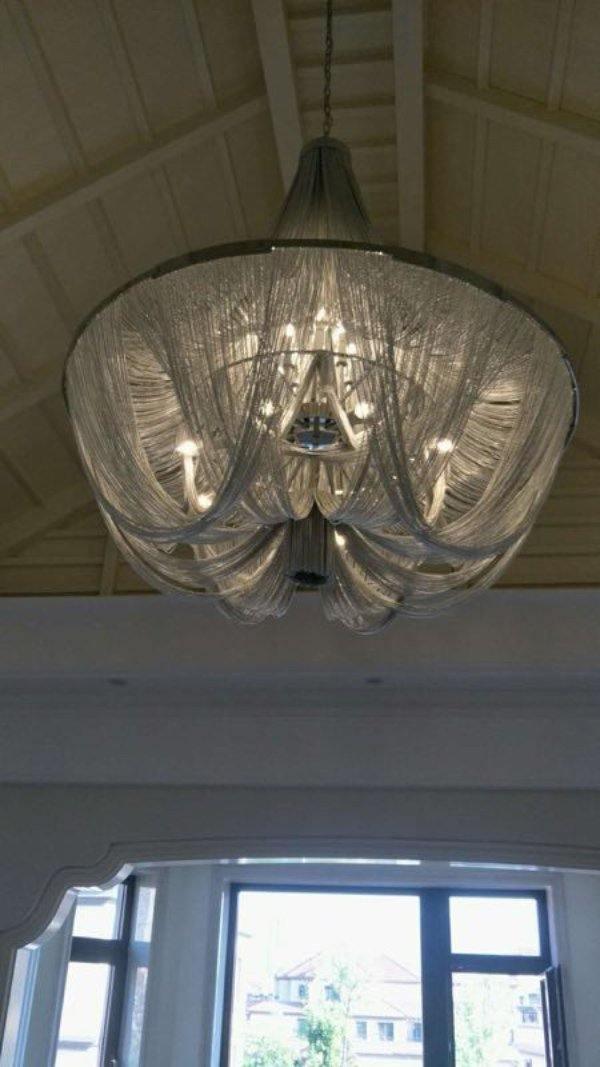 Tassel Aluminum Chain Chandelier - Cueteks
