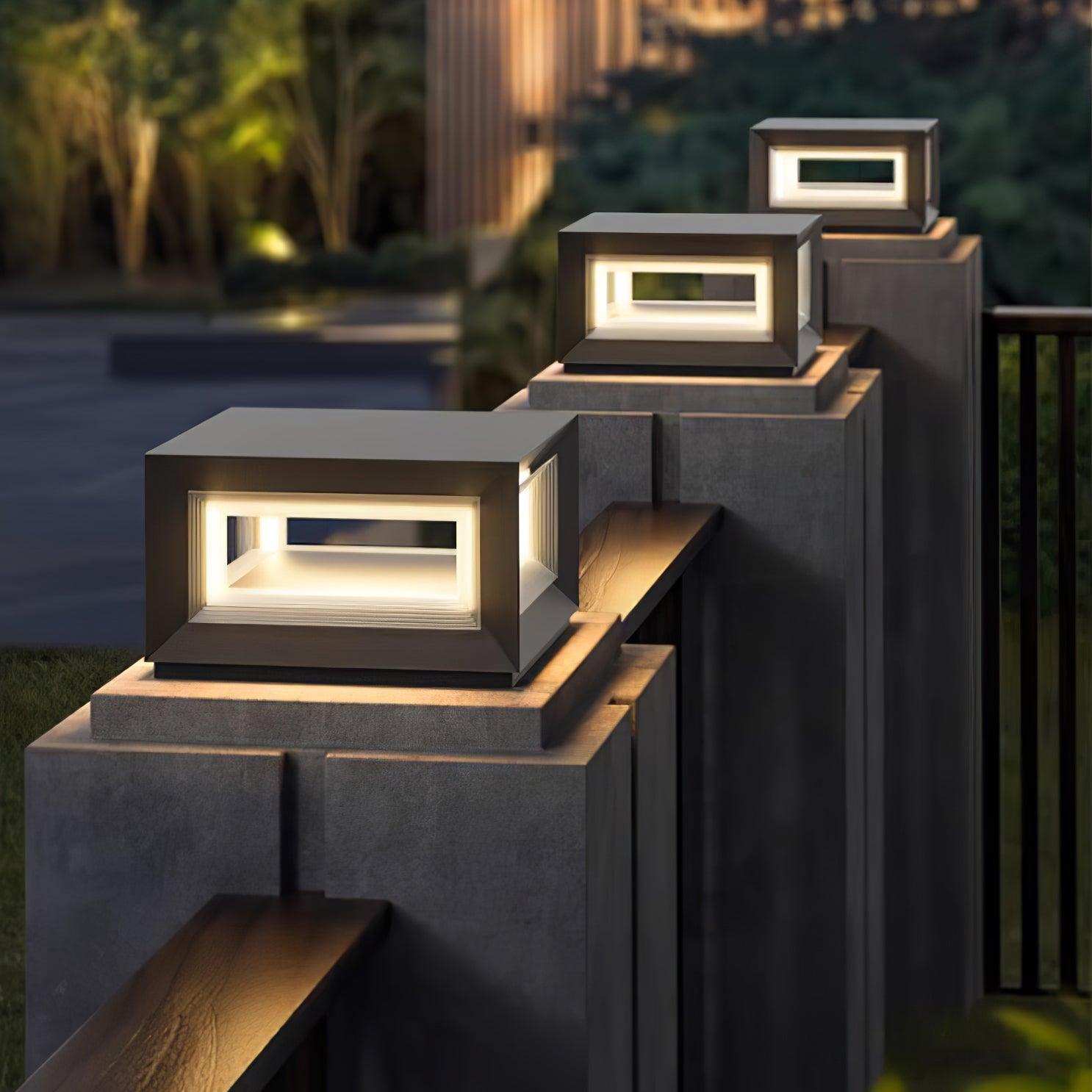 Light Cube Outdoor Post Light - Cueteks