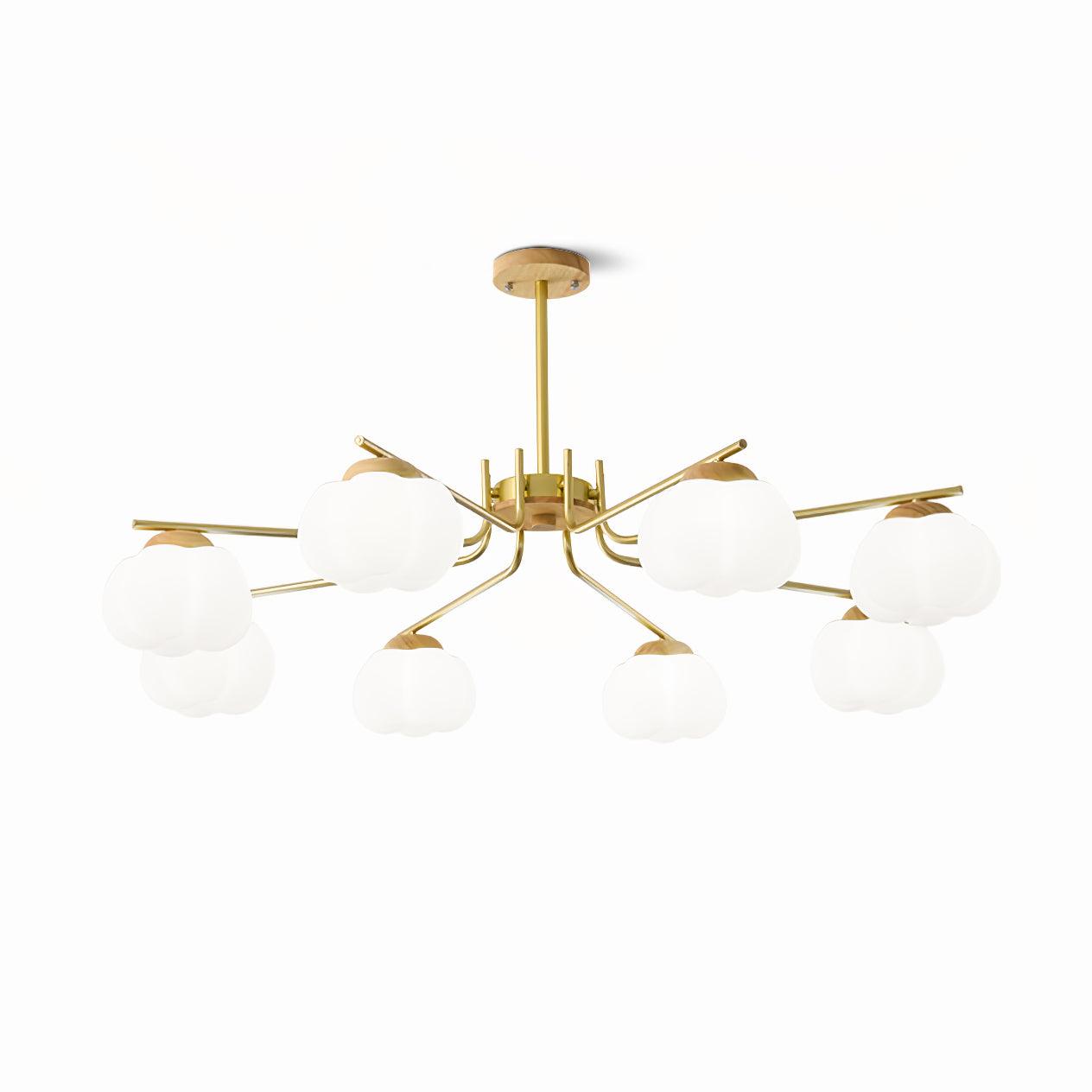 Plastic Cotton Balls Chandelier - Cueteks
