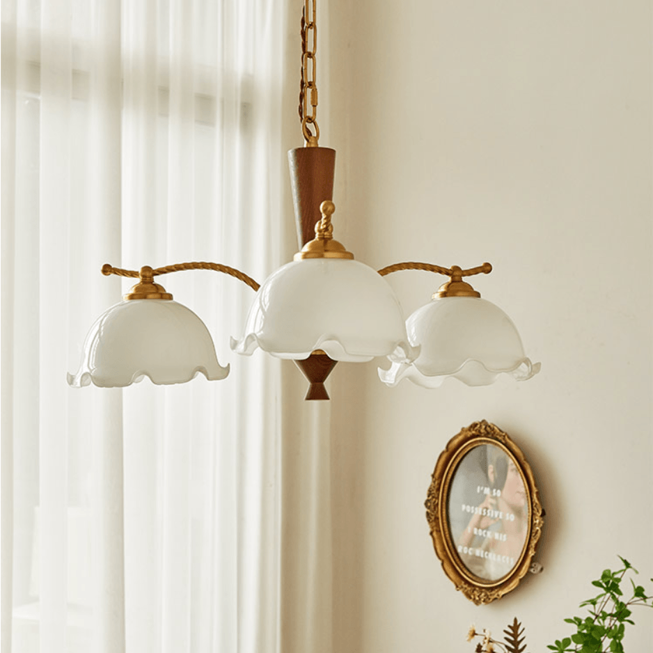 Milky Flower Chandelier - Cueteks
