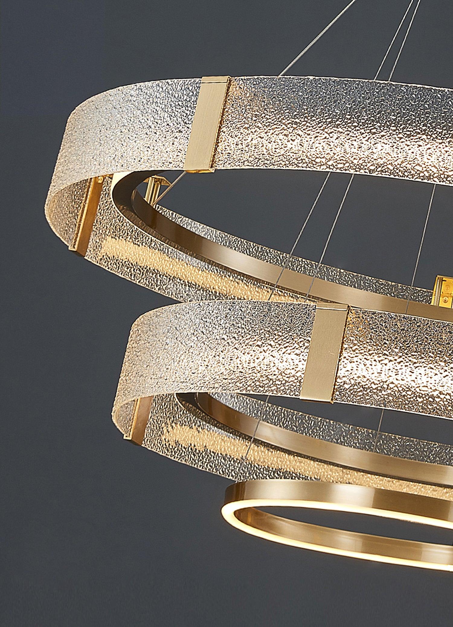 Ripple Glass Chandelier - Cueteks