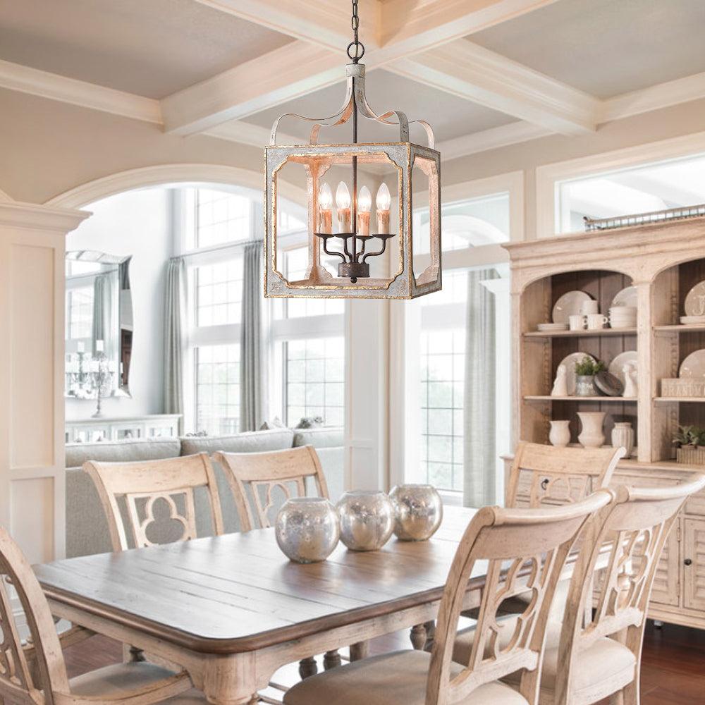 Boho Rustic Cube Chandelier - Cueteks