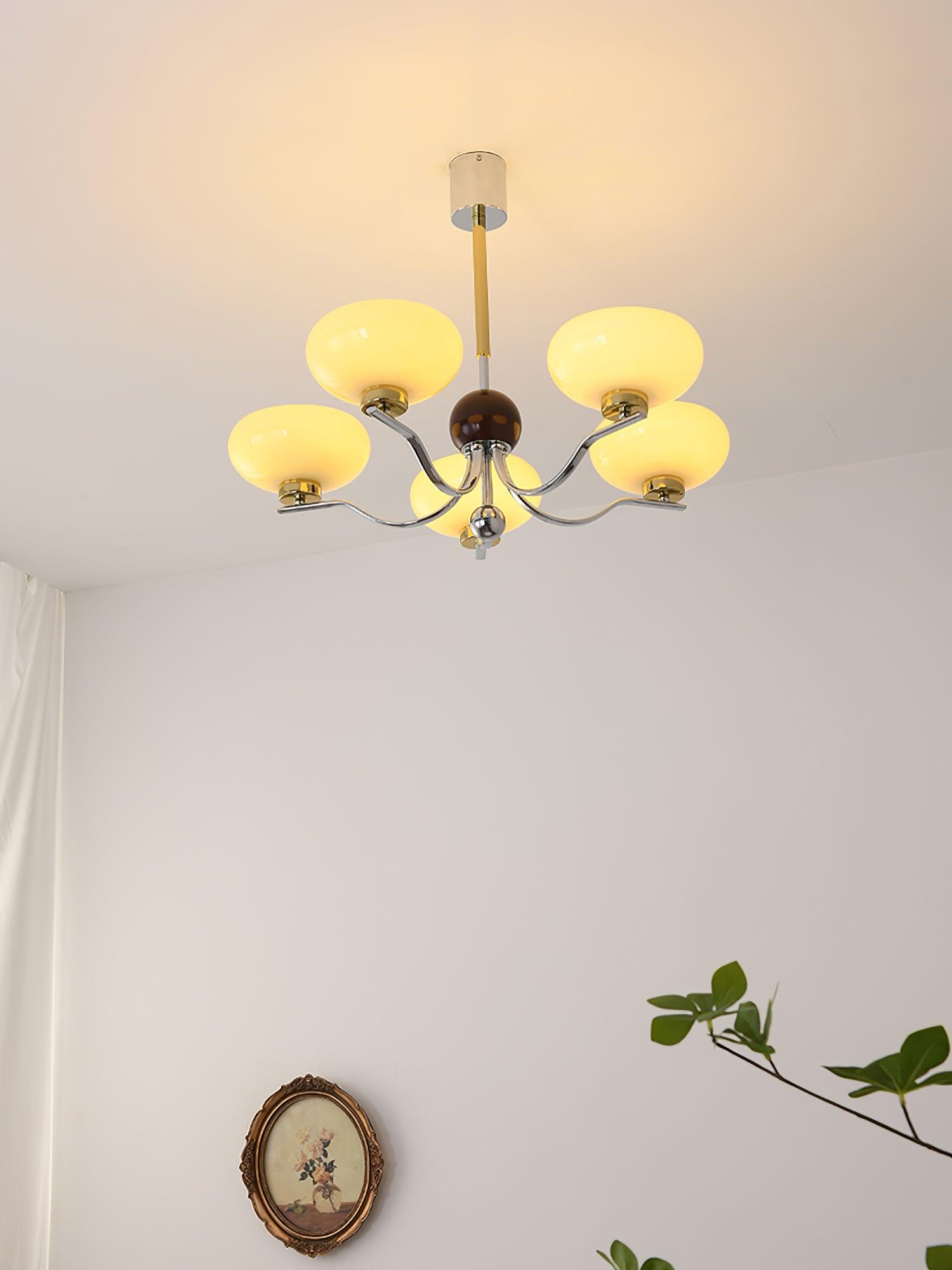 Medieval Glass Bowl Chandelier - Cueteks