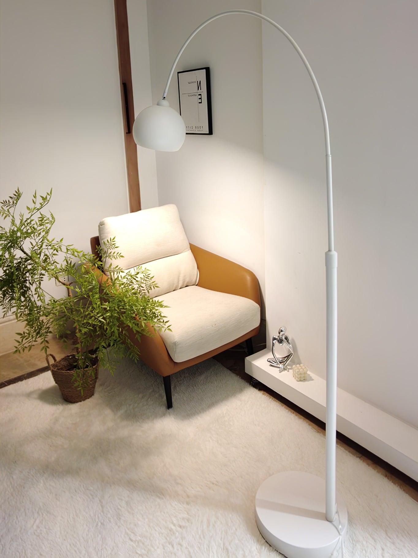 Angler floor lamp