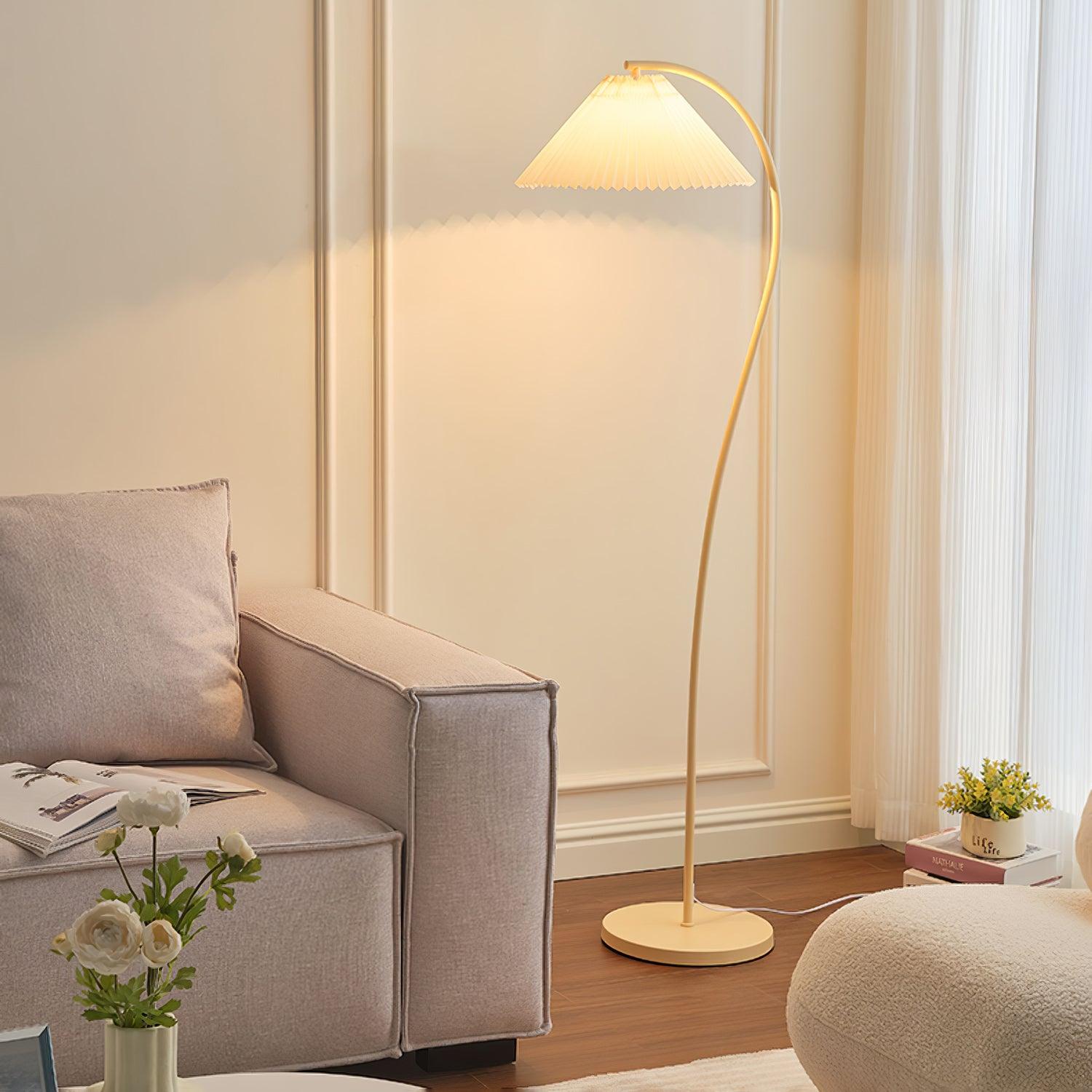 Crescini Pleated Floor Lamp - Cueteks
