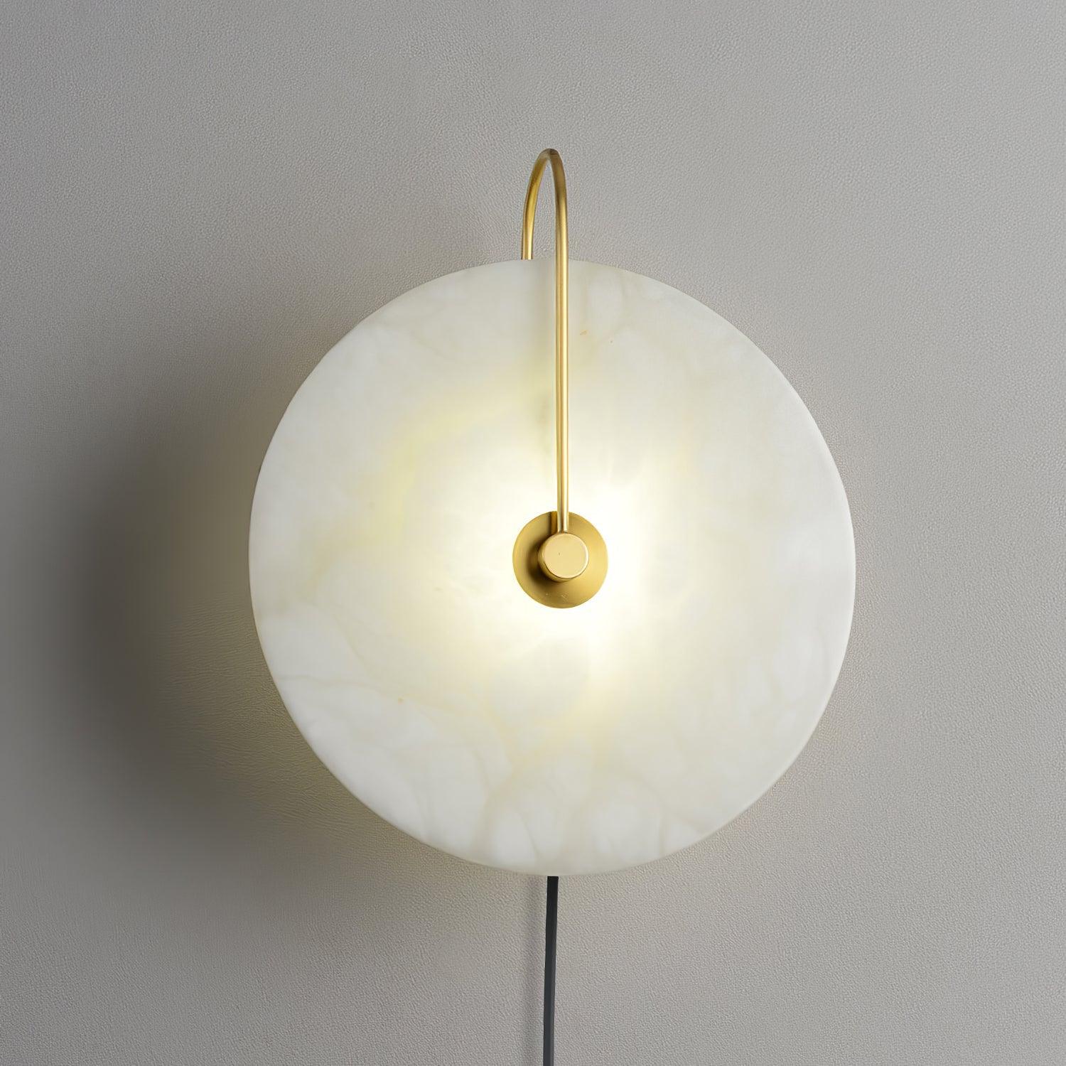 Alabaster LED Plug-In Wall Lamp - Cueteks