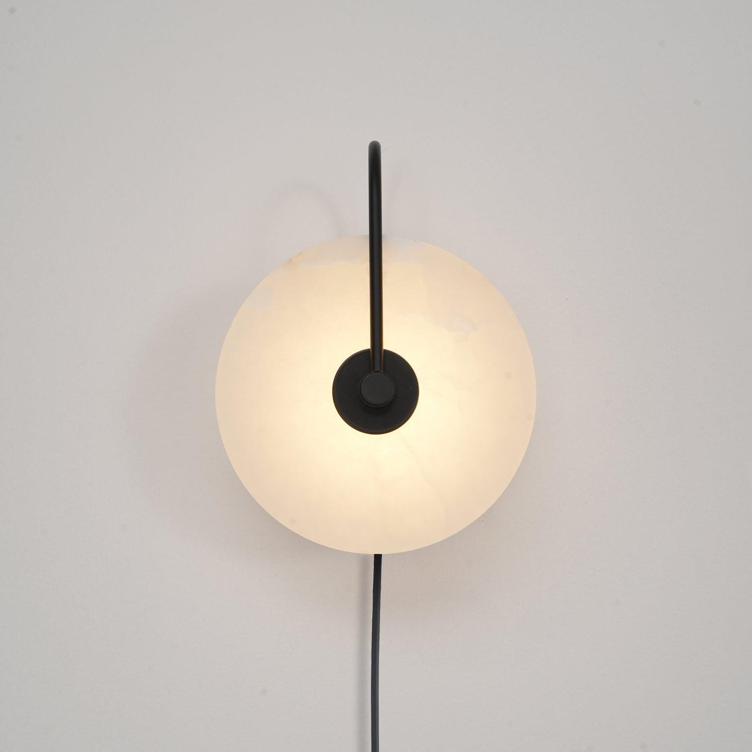 Alabaster LED Plug-In Wall Lamp - Cueteks