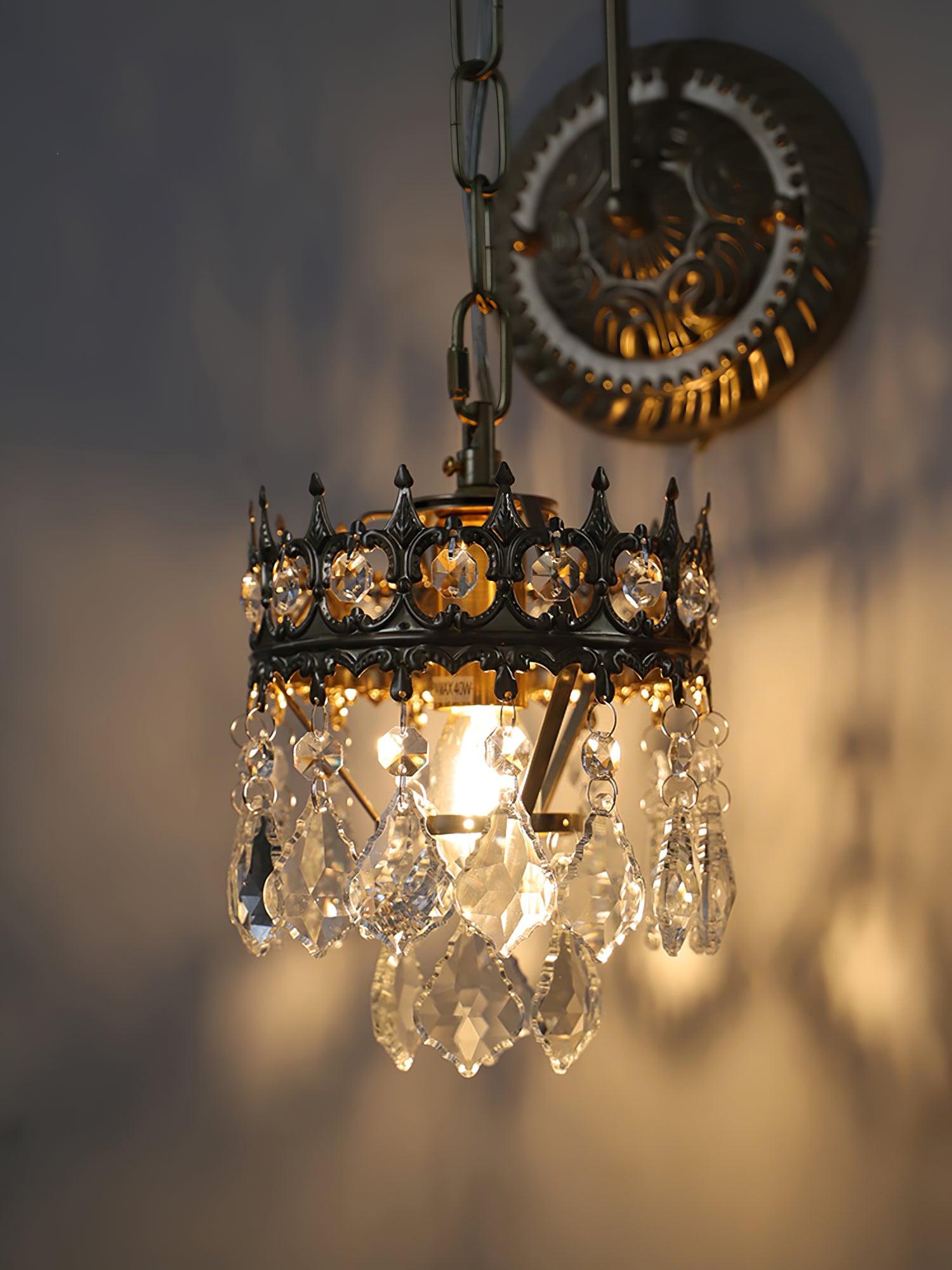 Crystal Crown Sconce - Cueteks