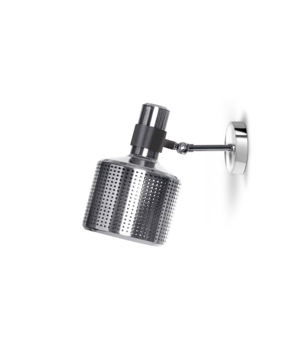 Riddle adjustable perforated metal wall light
