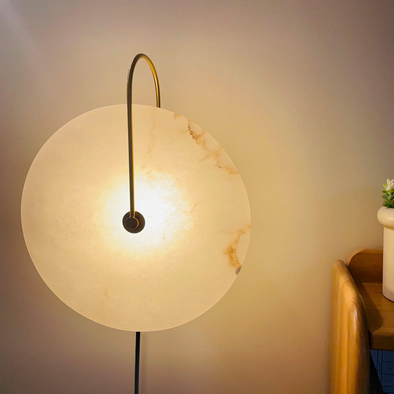 Alabaster LED Plug-In Wall Lamp - Cueteks