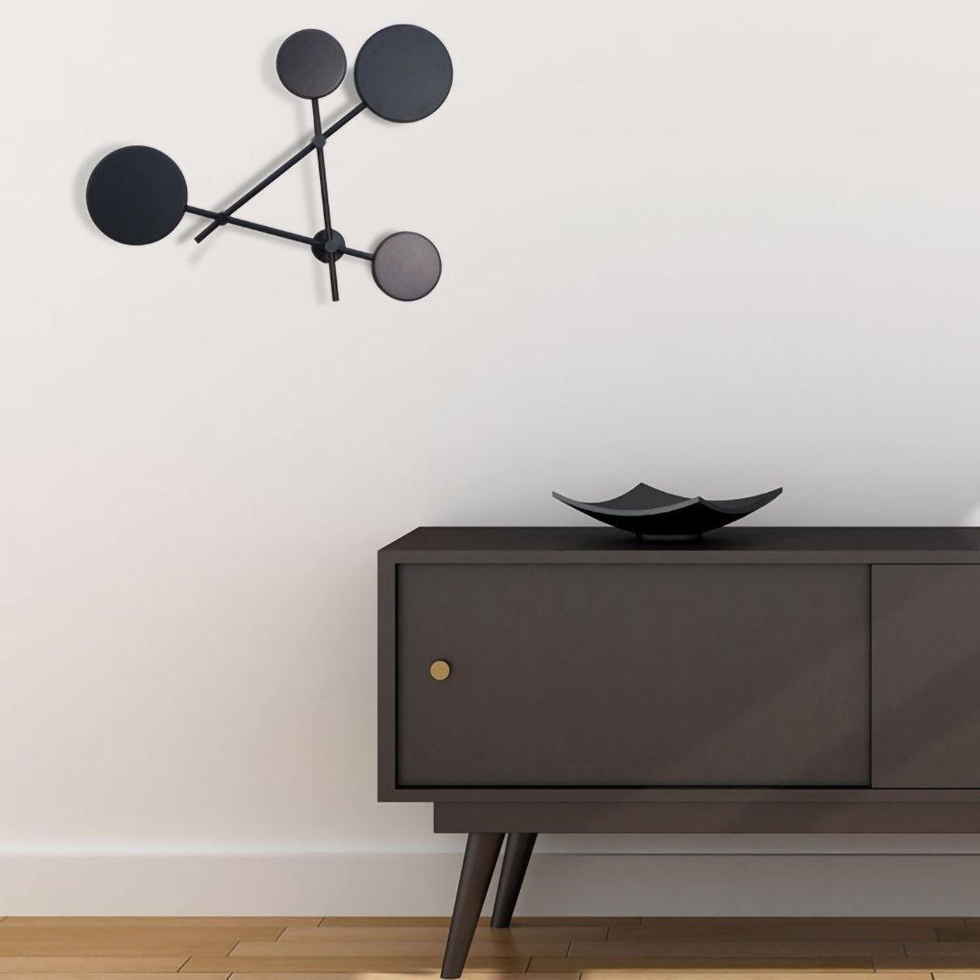 Lride geometric disc and rod wall light